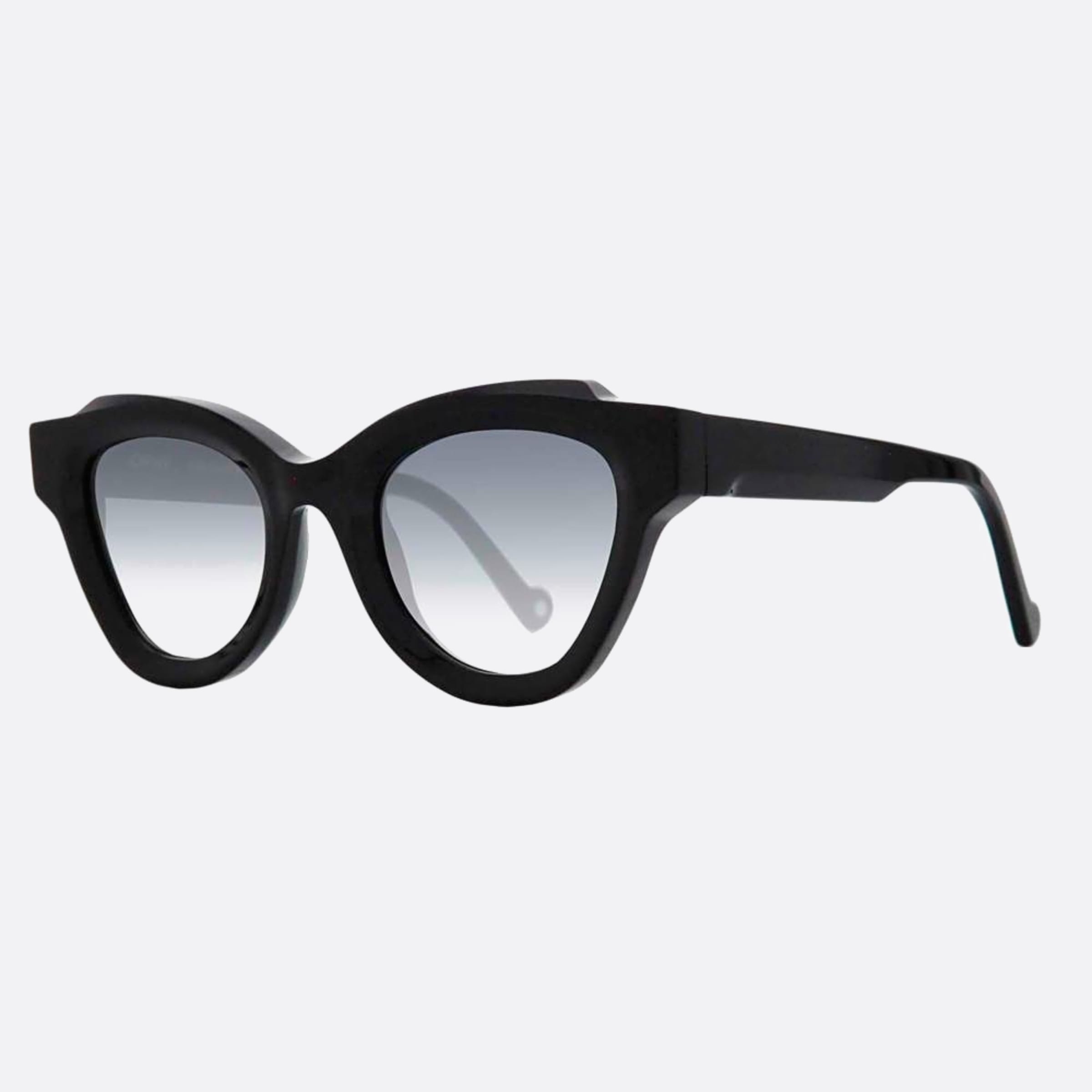 Ophy 47mm Zaha Black Cat Eye Women Sunglasses - Side View