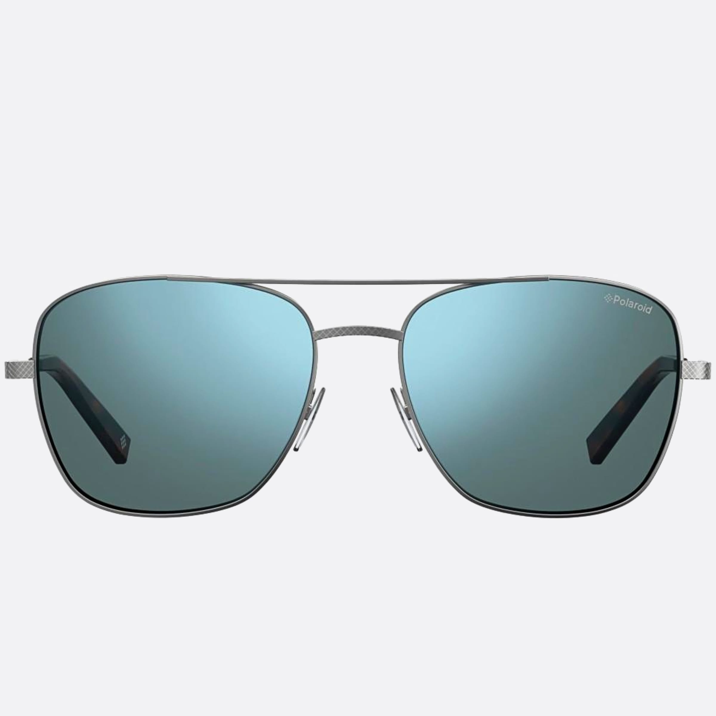 Polaroid 58mm Pld 6lb Ruthenium Geometric Polarized Men Sunglasses - Main View