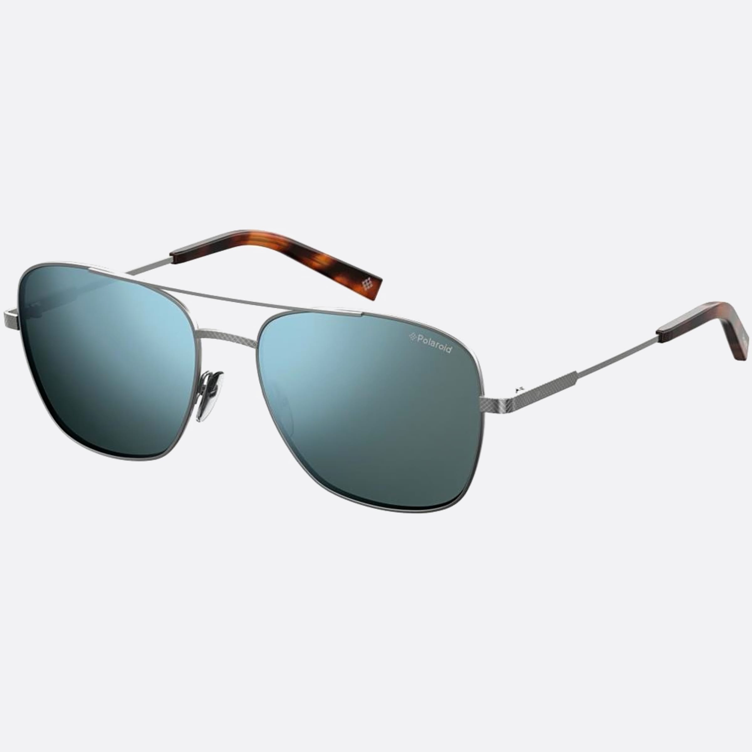 Polaroid 58mm Pld 6lb Ruthenium Geometric Polarized Men Sunglasses - Side View