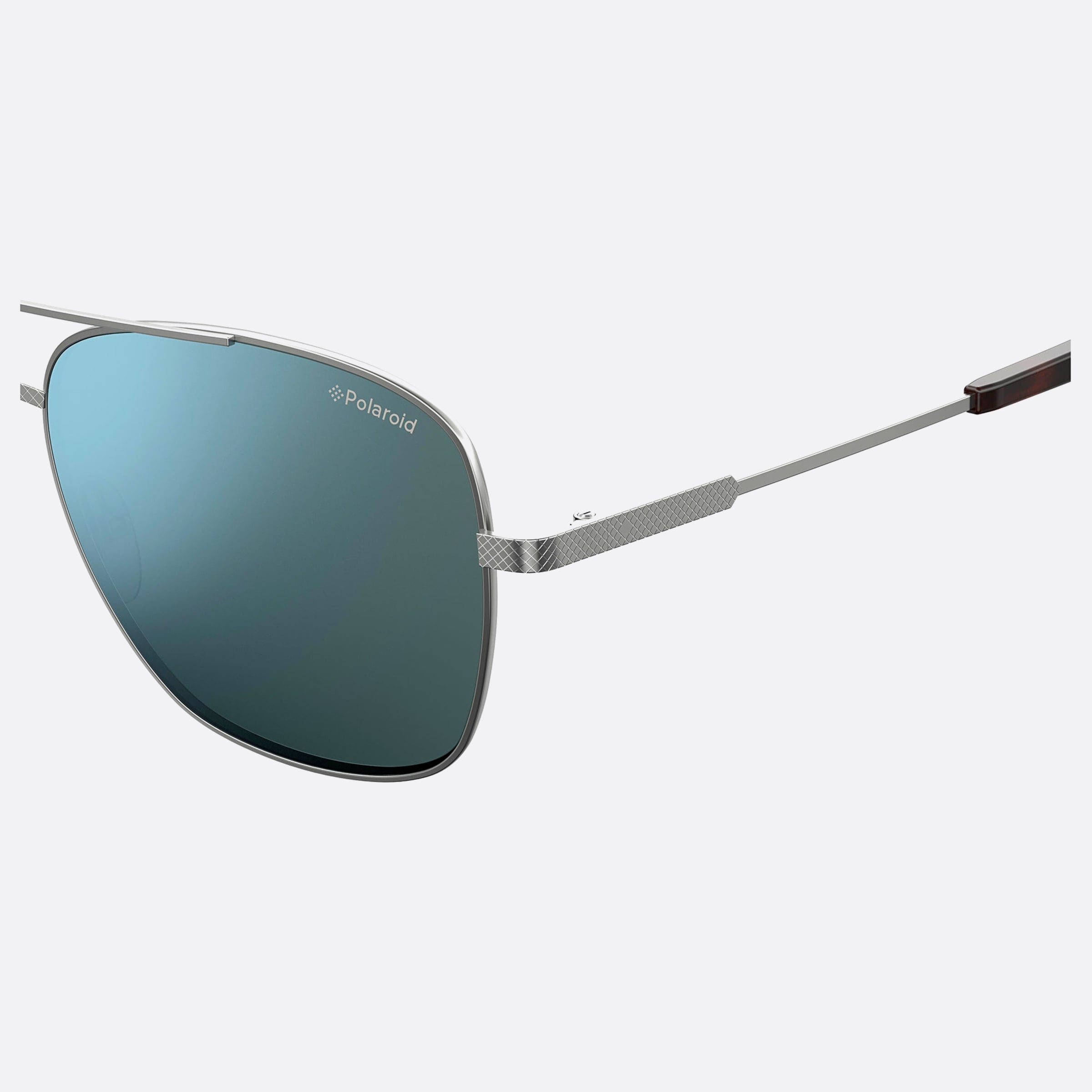 Polaroid 58mm Pld 6lb Ruthenium Geometric Polarized Men Sunglasses - Detail View