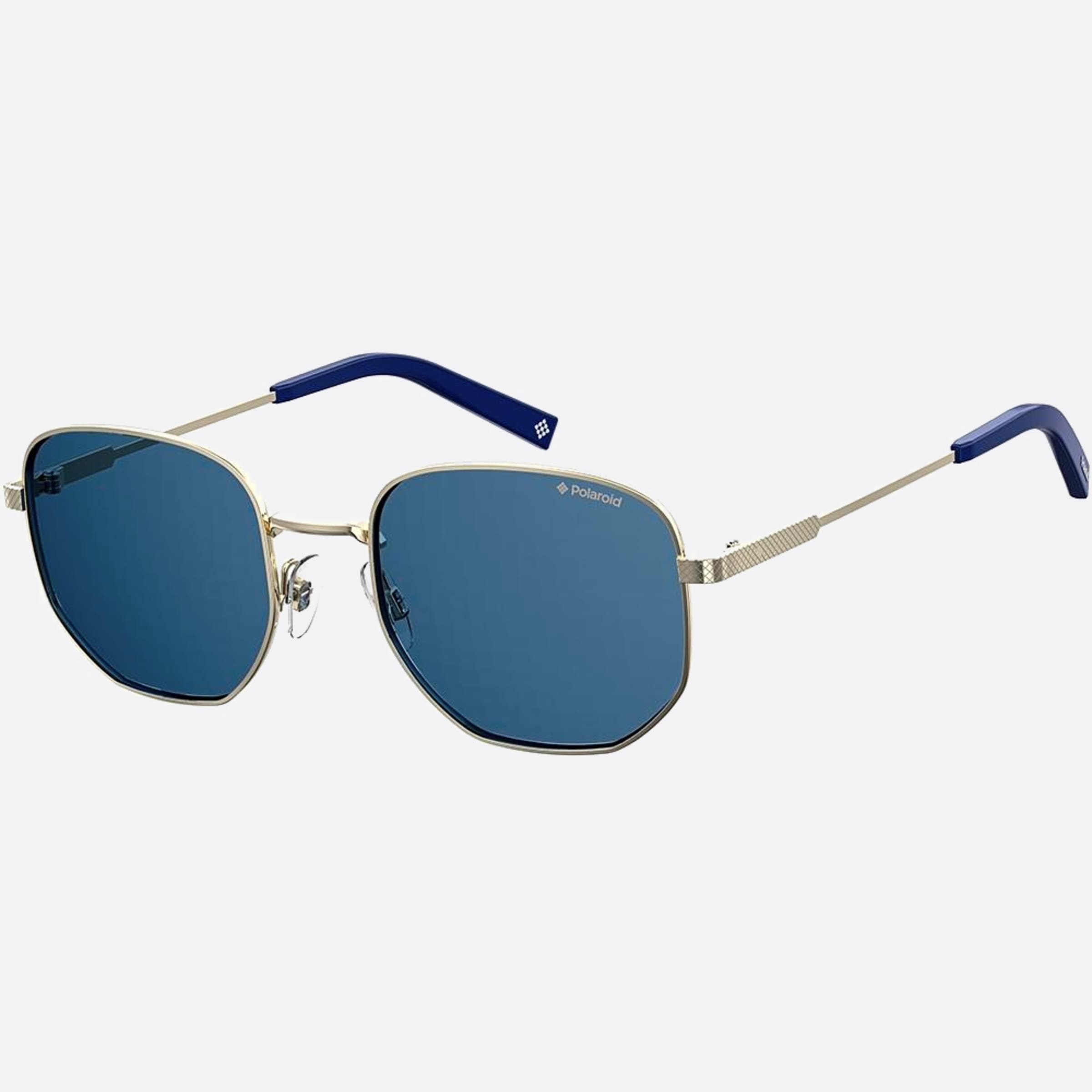 Polaroid 51mm Pld 3yg Gold Geometric Polarized Men Sunglasses - Side View