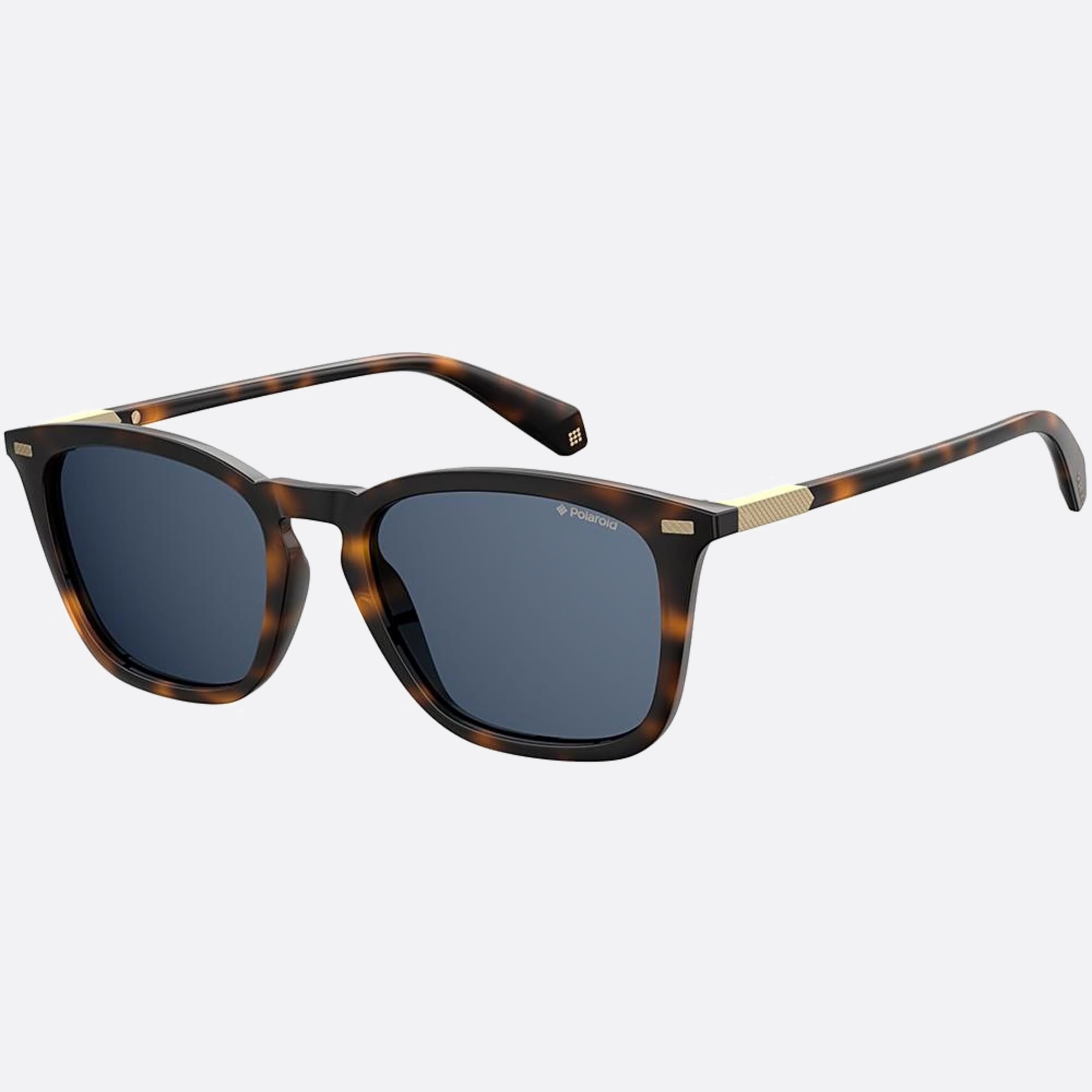 Polaroid 52mm Pld Havana Squared Polarized Men Sunglasses - Side View