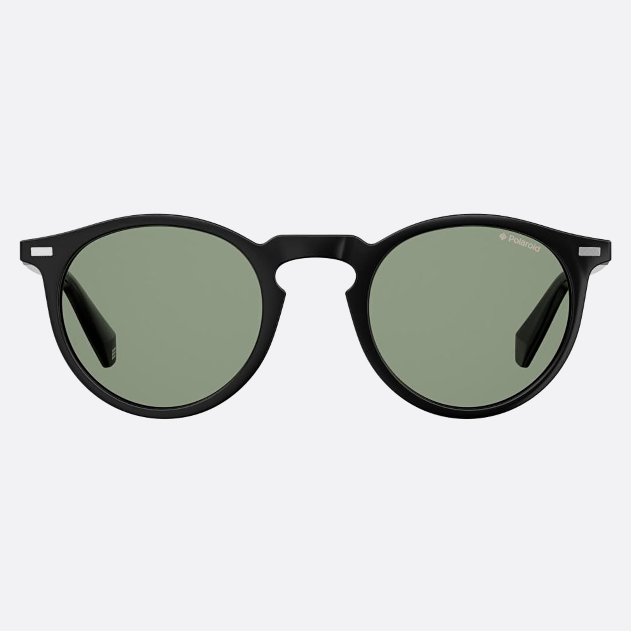 Polaroid 47mm Pld Black Round Polarized Men Sunglasses - Main View
