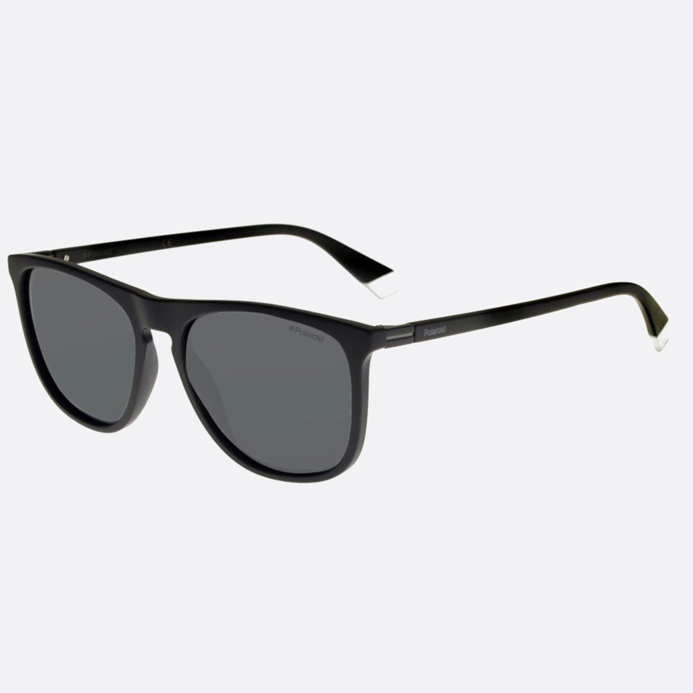 Polaroid 56mm Pld Black Squared Polarized Men Sunglasses - Side View