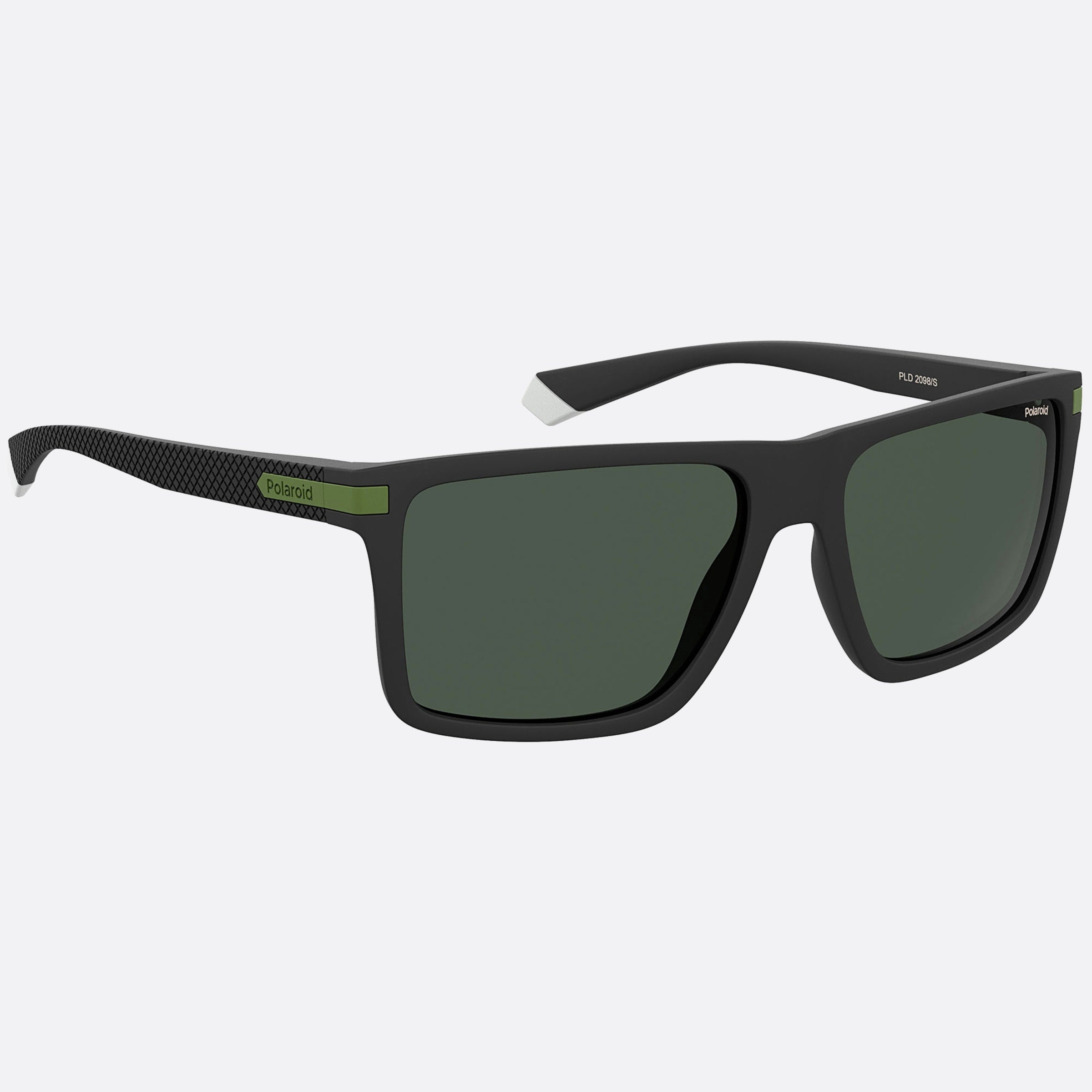 Polaroid 56mm Pld 7zj Black Squared Polarized Men Sunglasses - Detail View