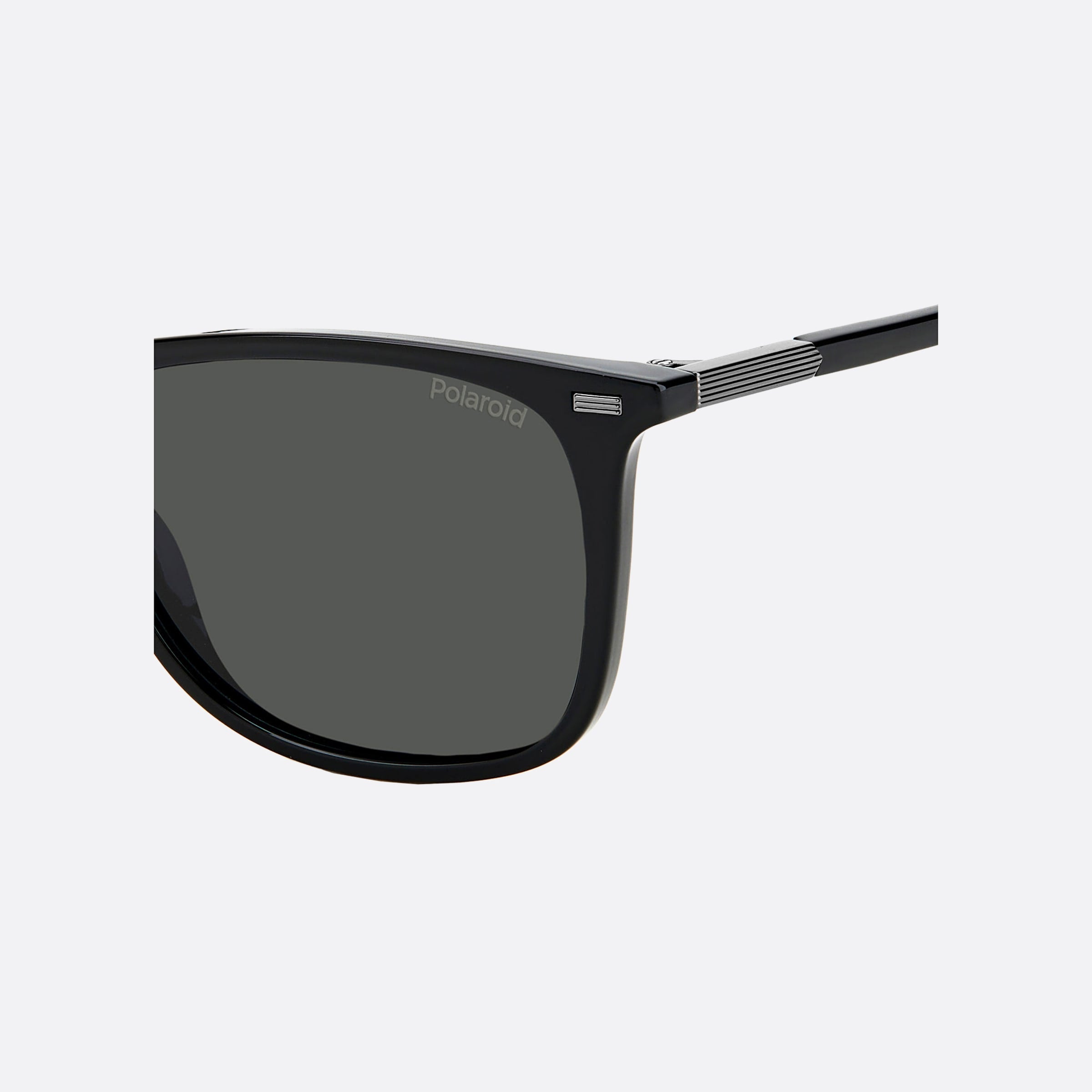 Polaroid 55mm Pld Sustainable Collection Black Squared Polarized Men Sunglasses - Additional Angle