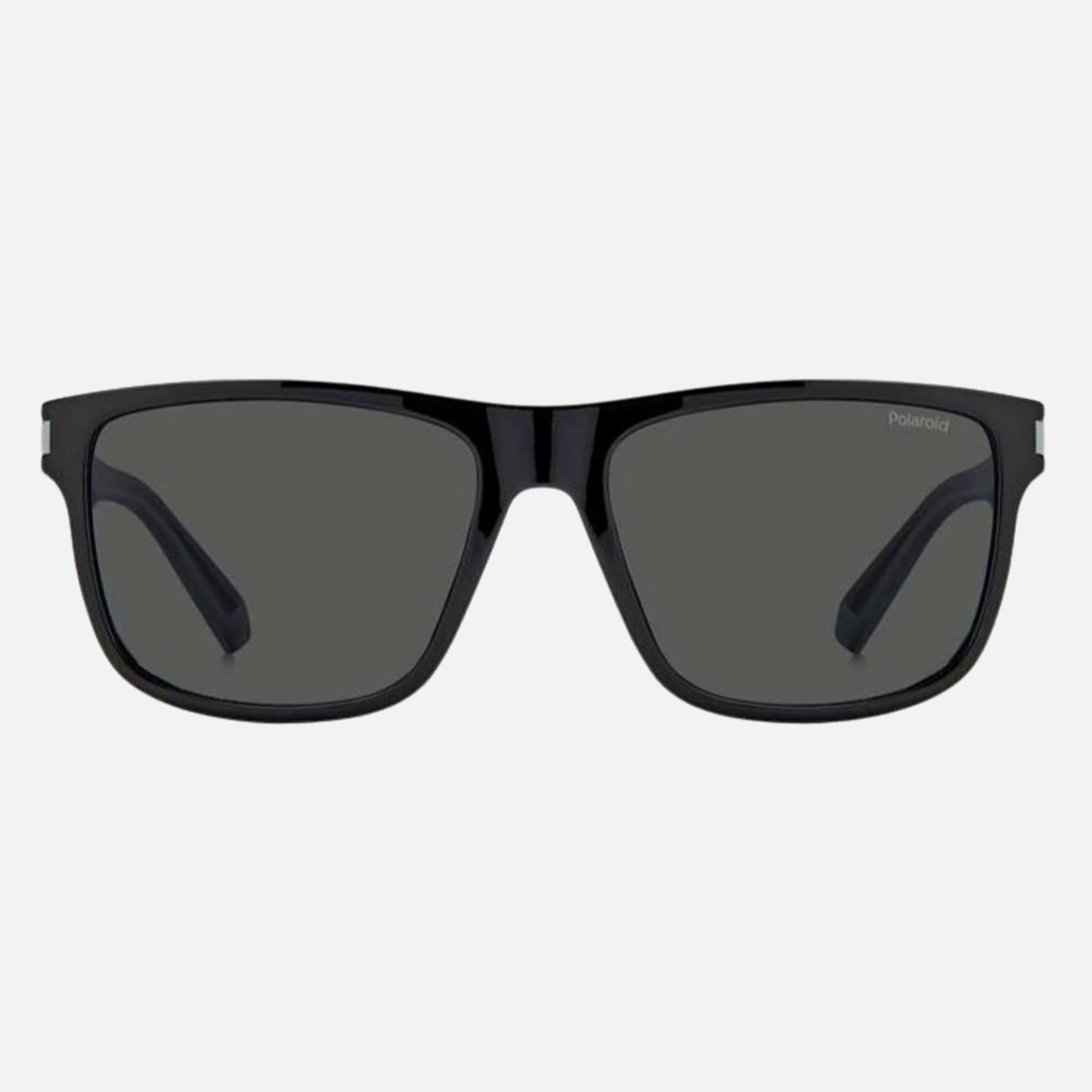Polaroid 57mm Pld 08a Black Squared Polarized Men Sunglasses - Main View