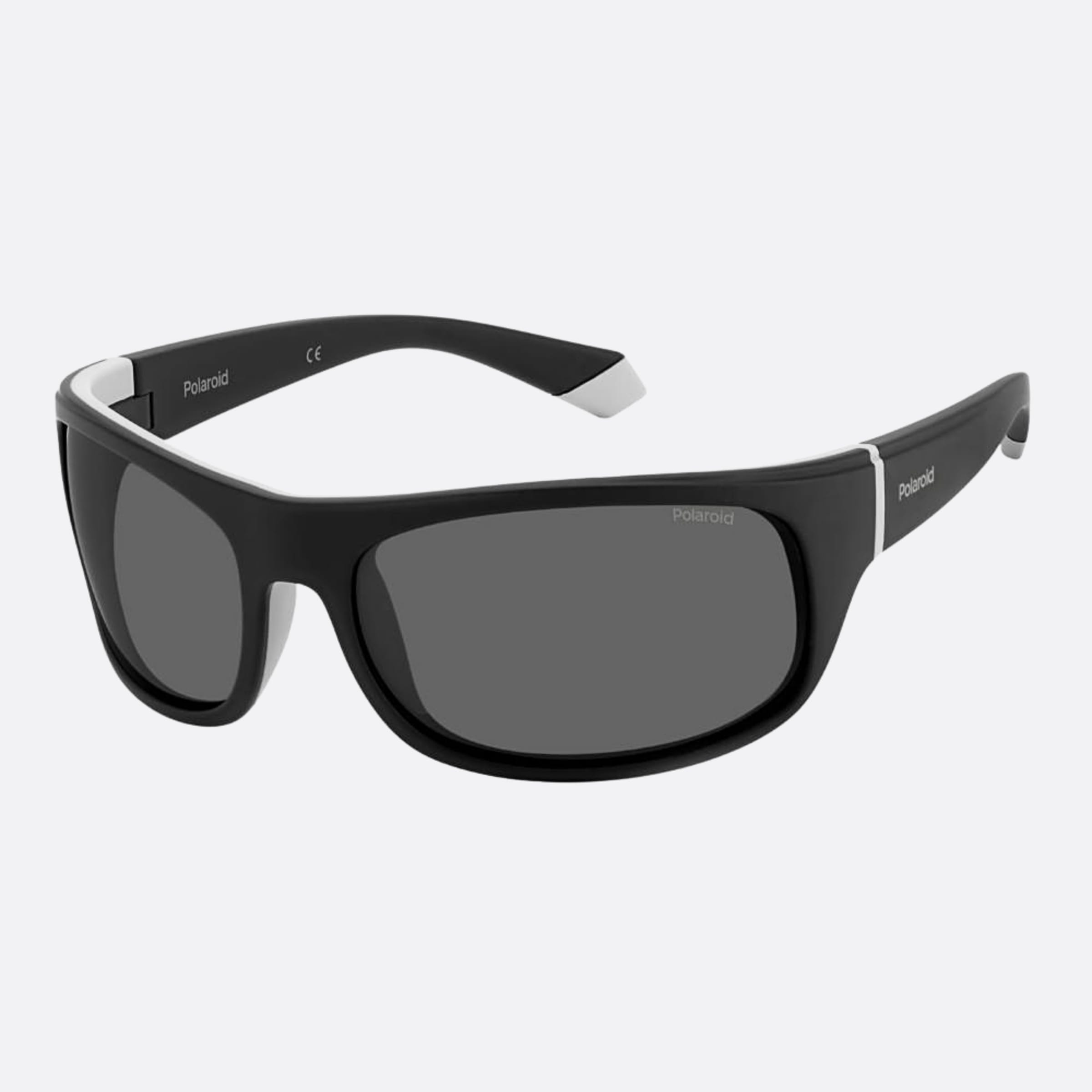 Polaroid 66mm Pld 08a Black Geometric Polarized Men Sunglasses - Side View
