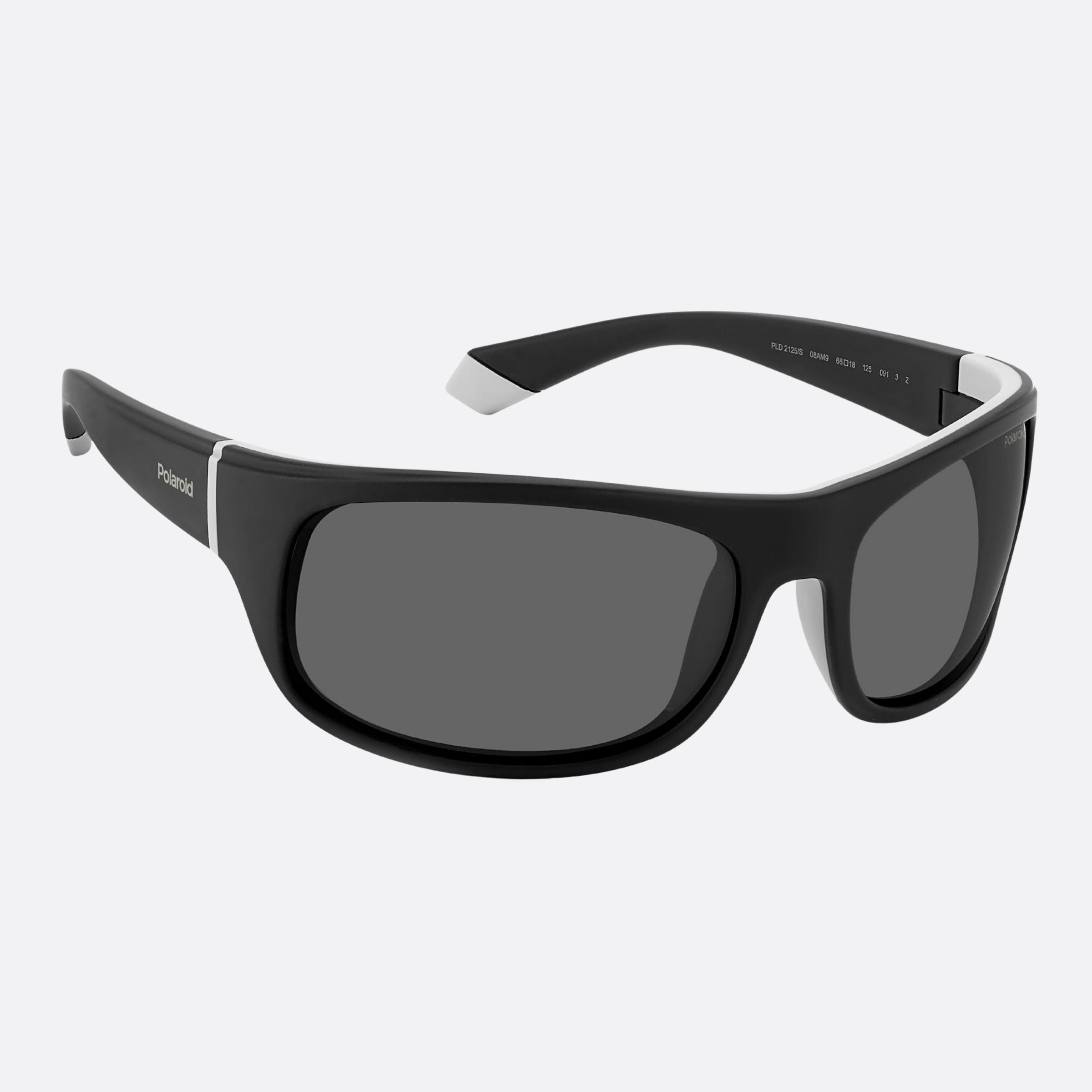 Polaroid 66mm Pld 08a Black Geometric Polarized Men Sunglasses - Detail View