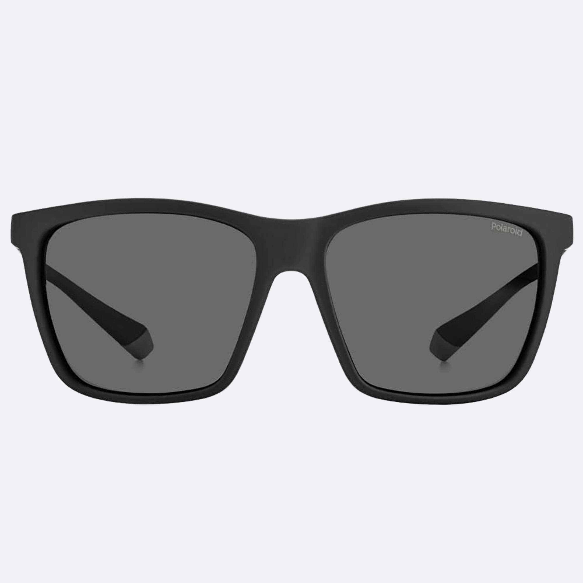 Polaroid 58mm Pld 08a Black Squared Polarized Men Sunglasses - Main View