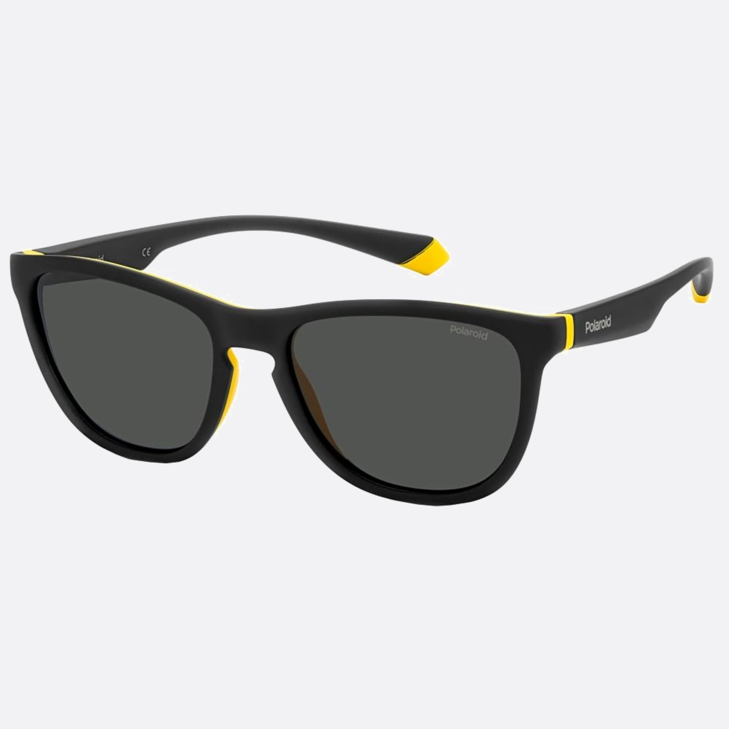 Polaroid 56mm Pld 71c Black Squared Polarized Unisex Sunglasses - Side View