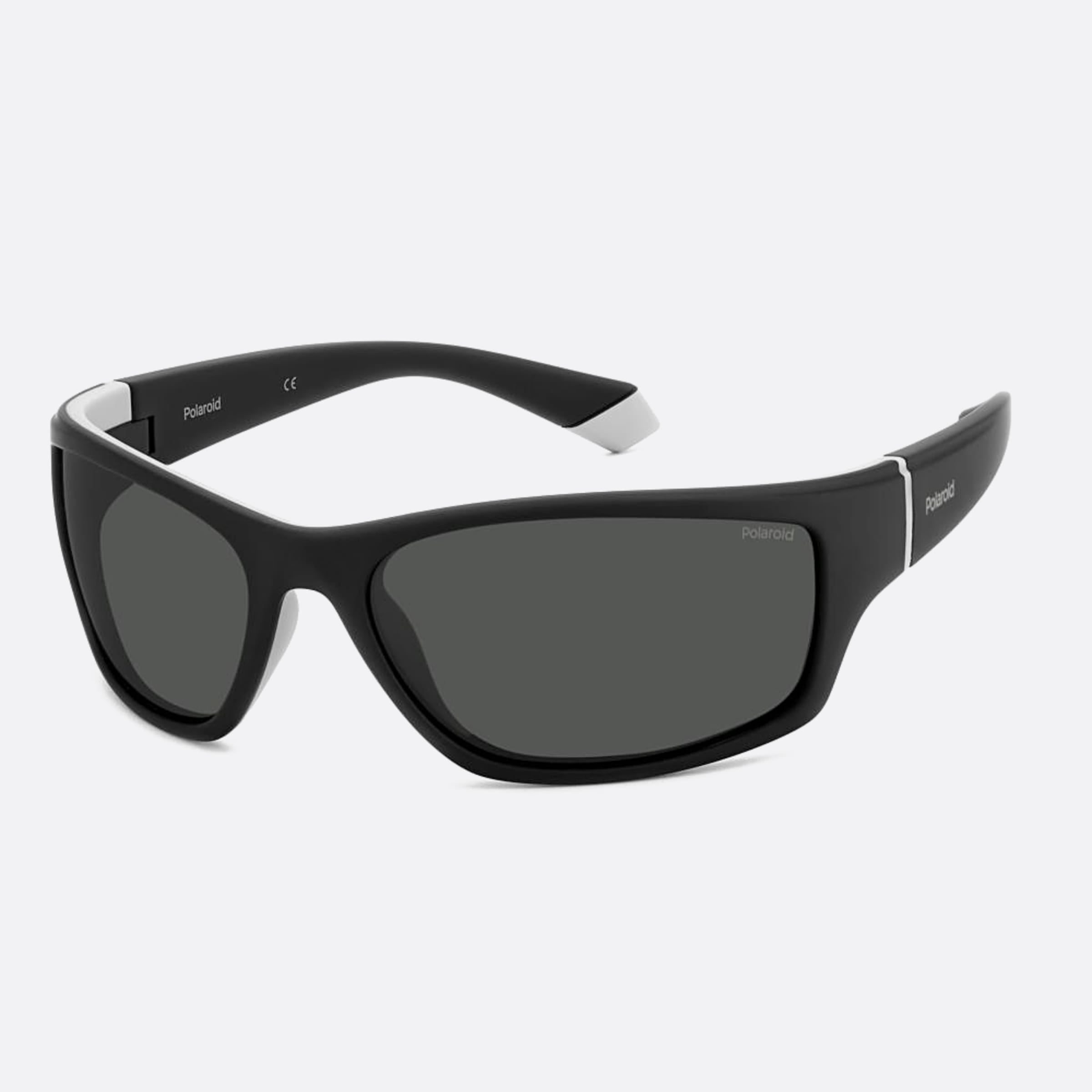 Polaroid 65mm Pld 08a Black Squared Polarized Men Sunglasses - Side View