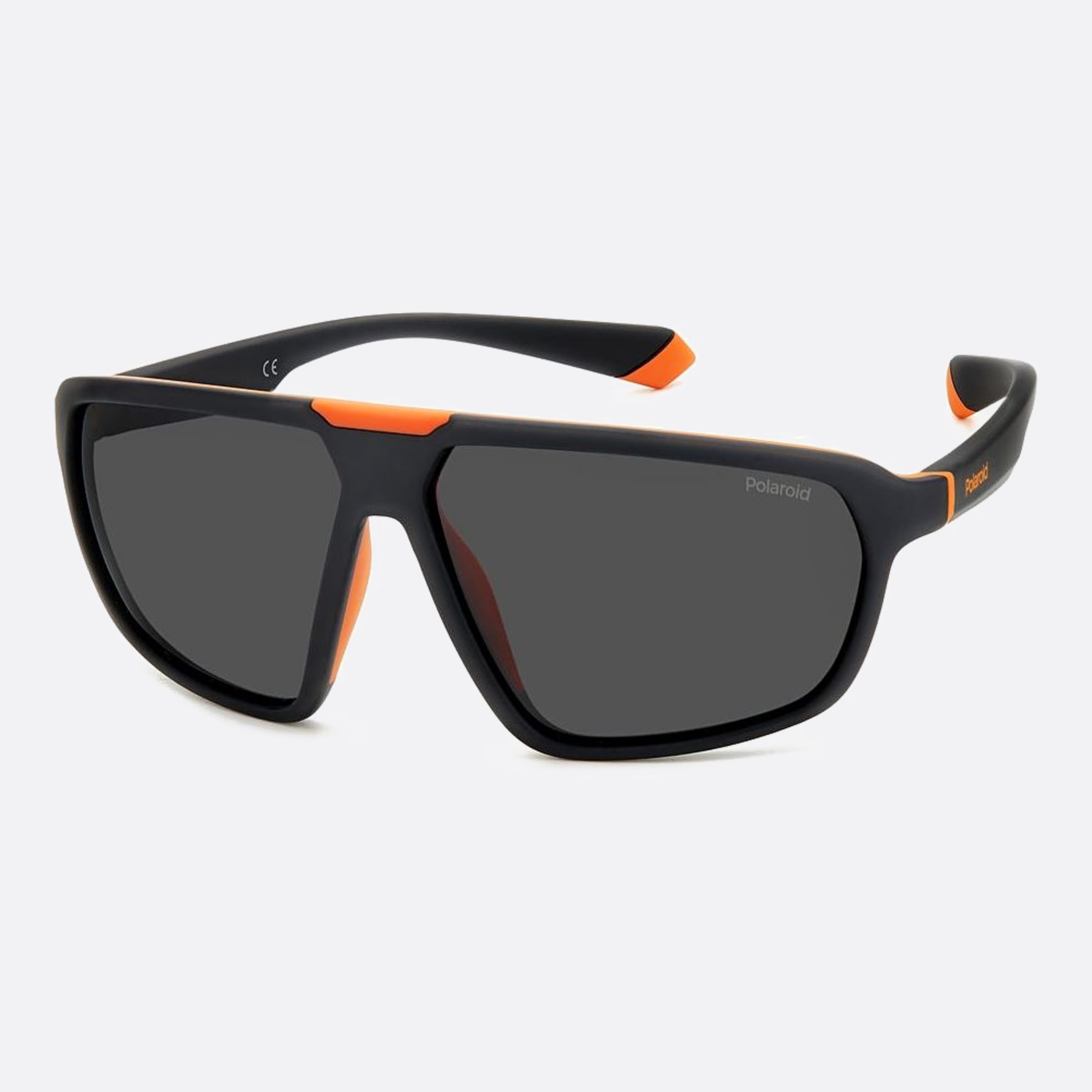 Polaroid 61mm Pld Rc2 Black Geometric Polarized Unisex Sunglasses - Side View