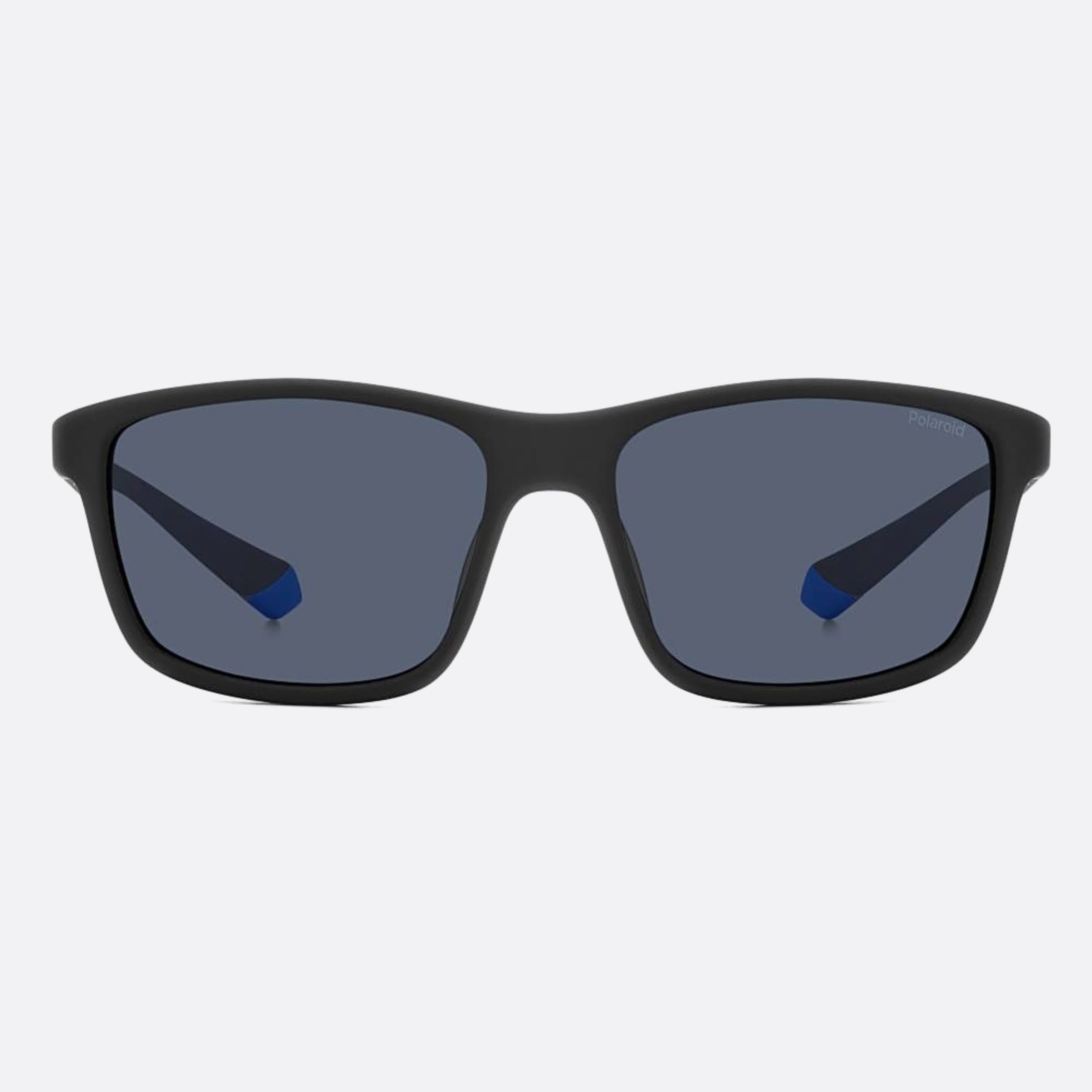Polaroid 58mm Pld 0vk Black Squared Polarized Men Sunglasses - Main View