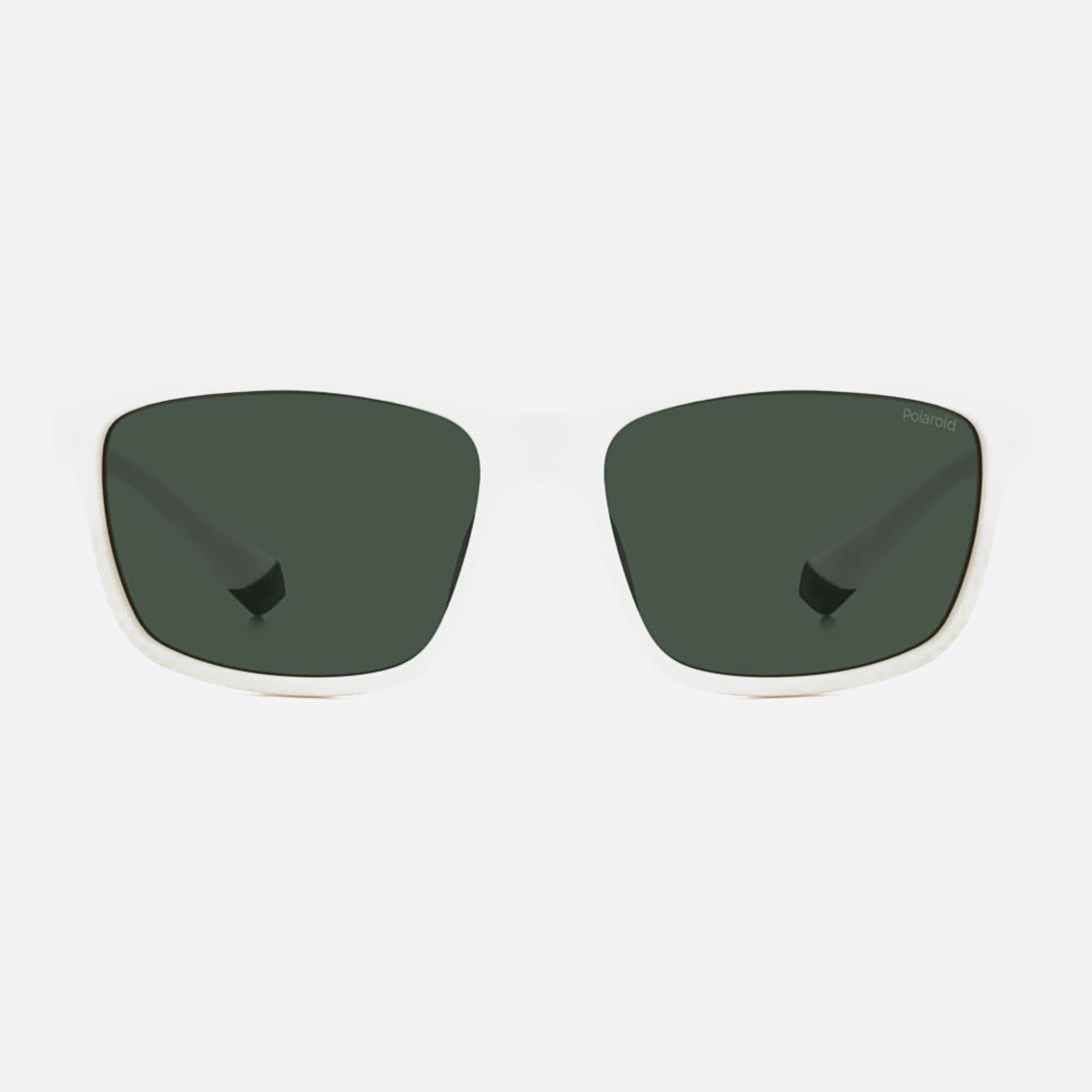 Polaroid 58mm Pld 6ht White Squared Polarized Men Sunglasses - Main View