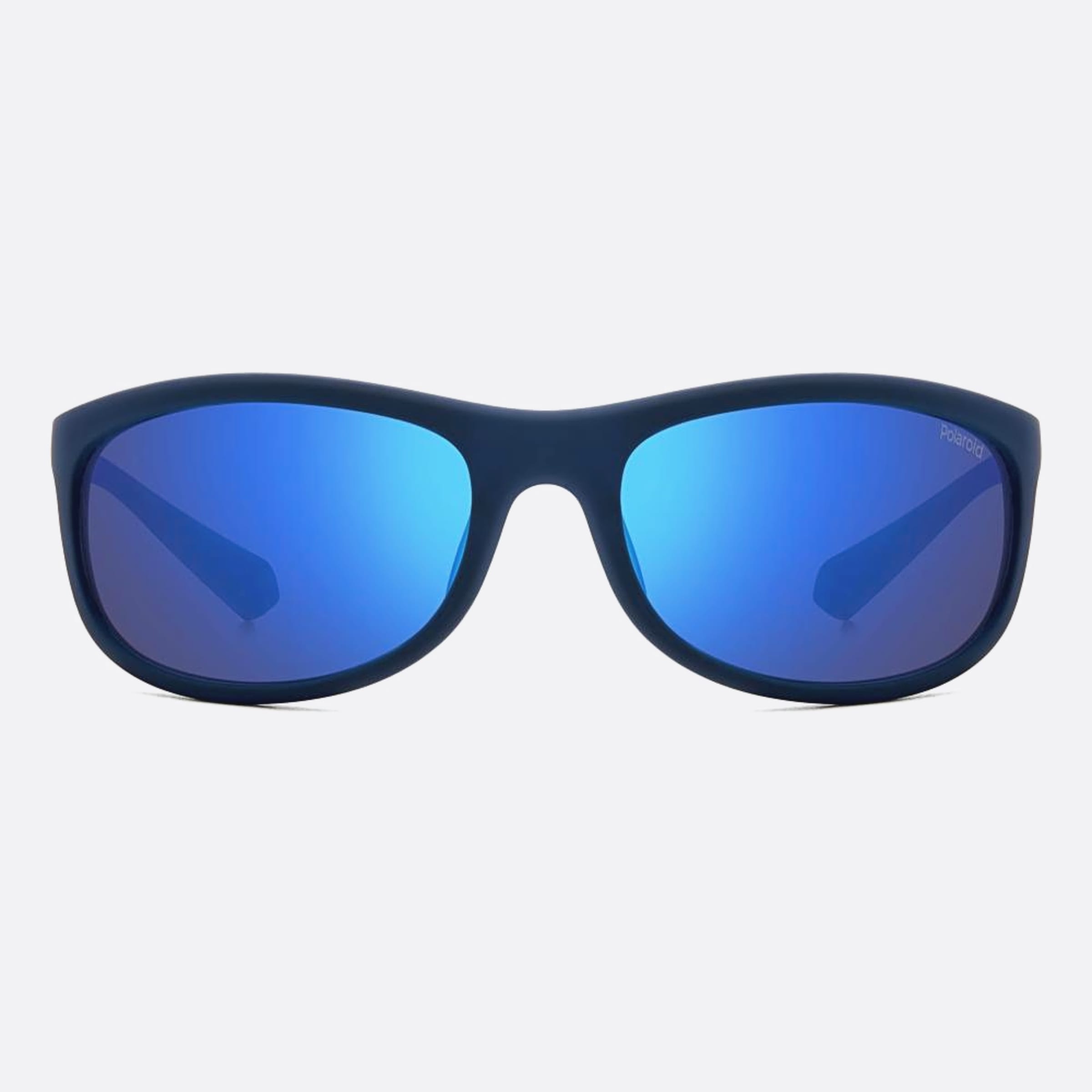 Polaroid 64mm Pld Fll Blue Rectangle Polarized Unisex Sunglasses - Main View