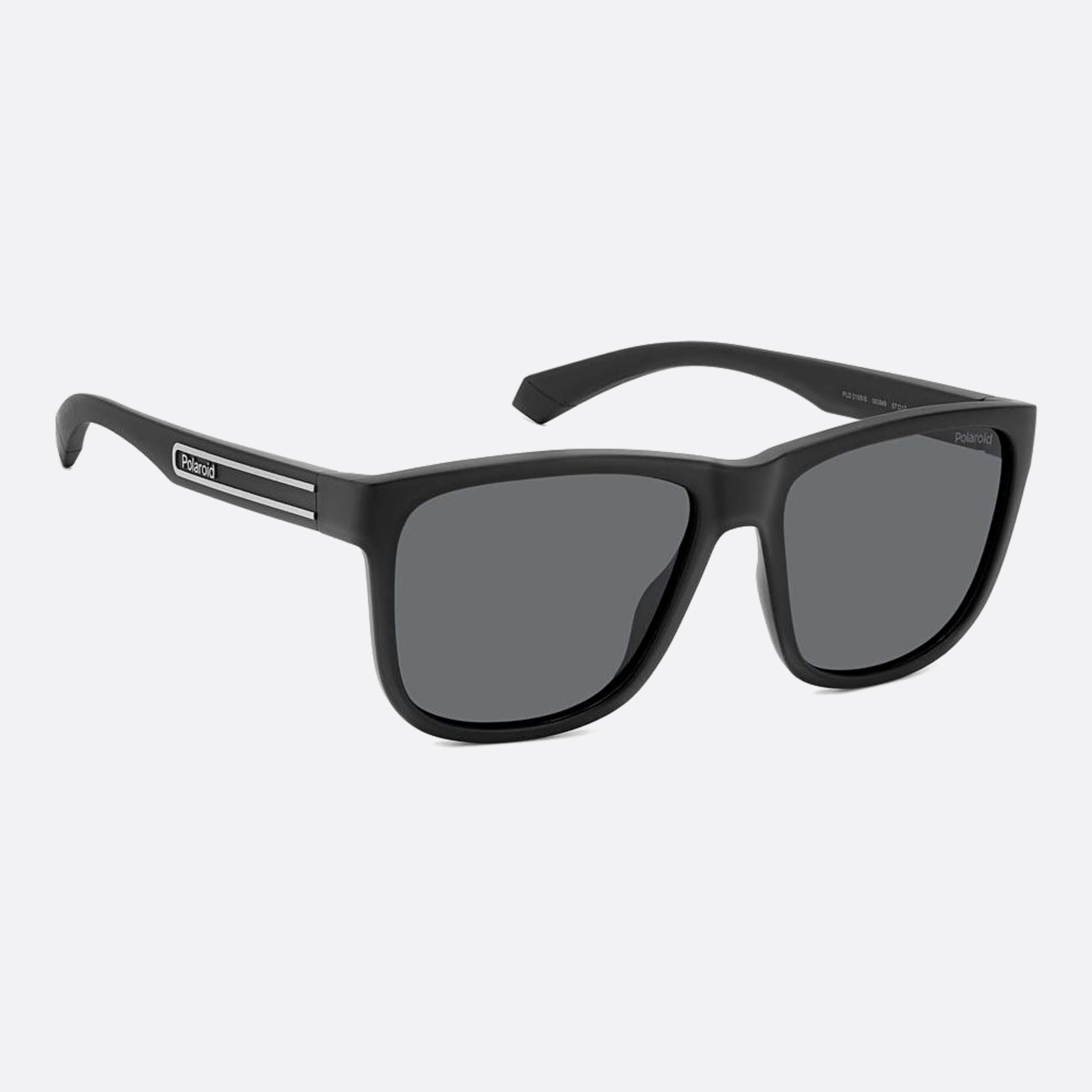 Polaroid 57mm Pld Black Squared Polarized Men Sunglasses - Lifestyle Shot