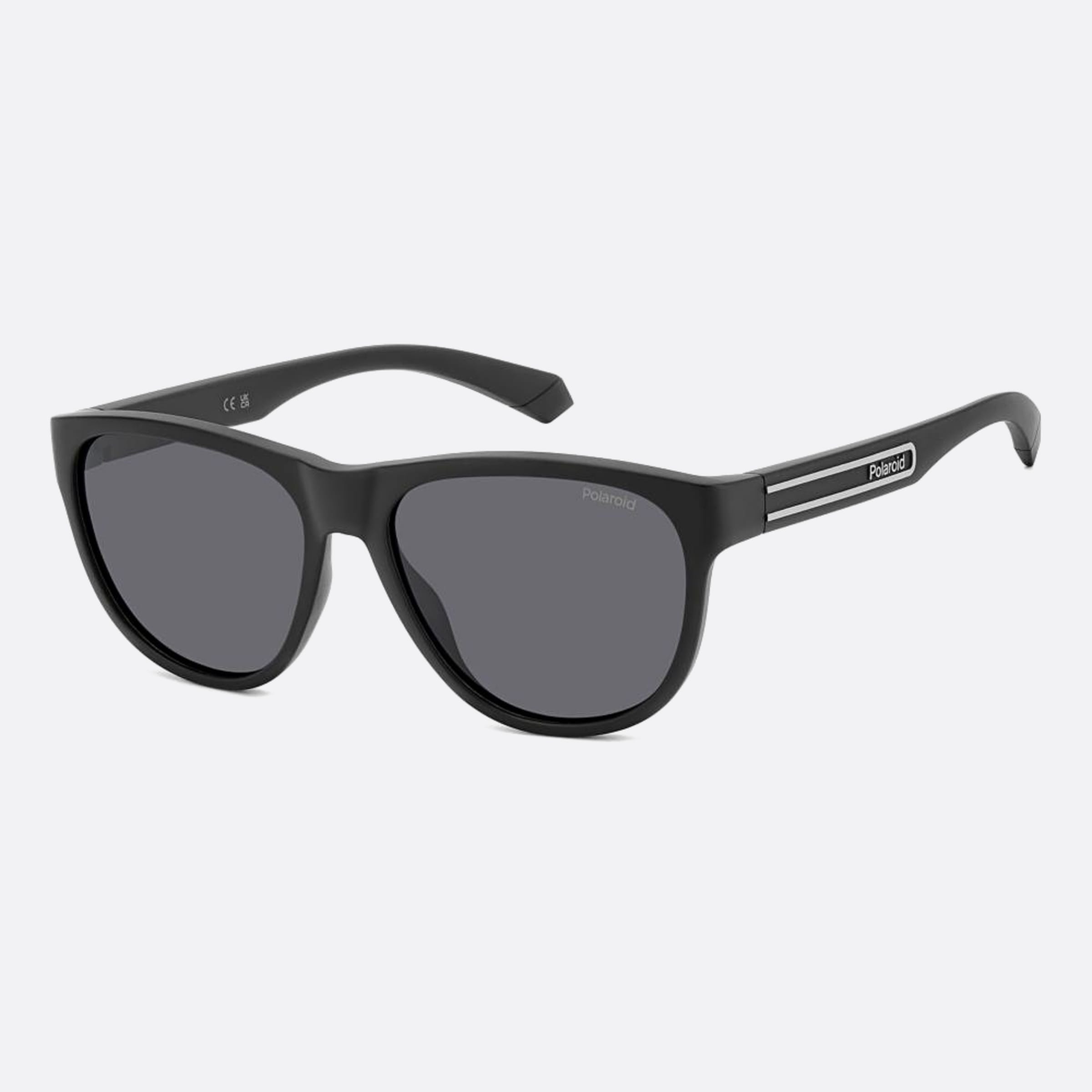 Polaroid 56mm Pld Black Squared Unisex Sunglasses - Side View