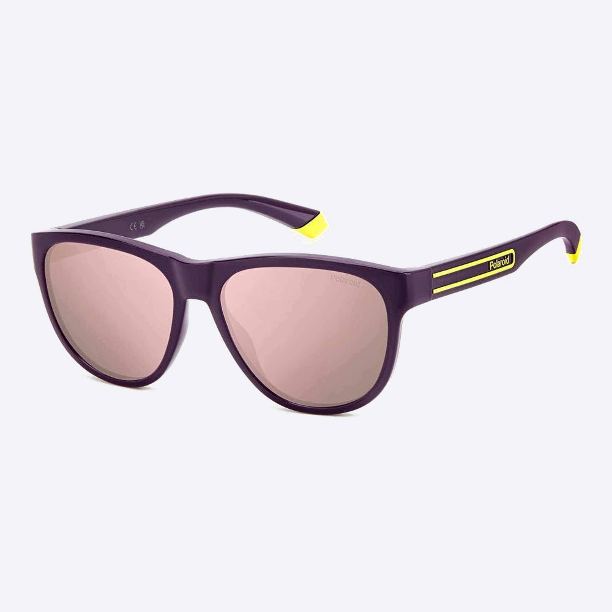 Polaroid 56mm Pld B3v Violet Squared Polarized Unisex Sunglasses - Side View