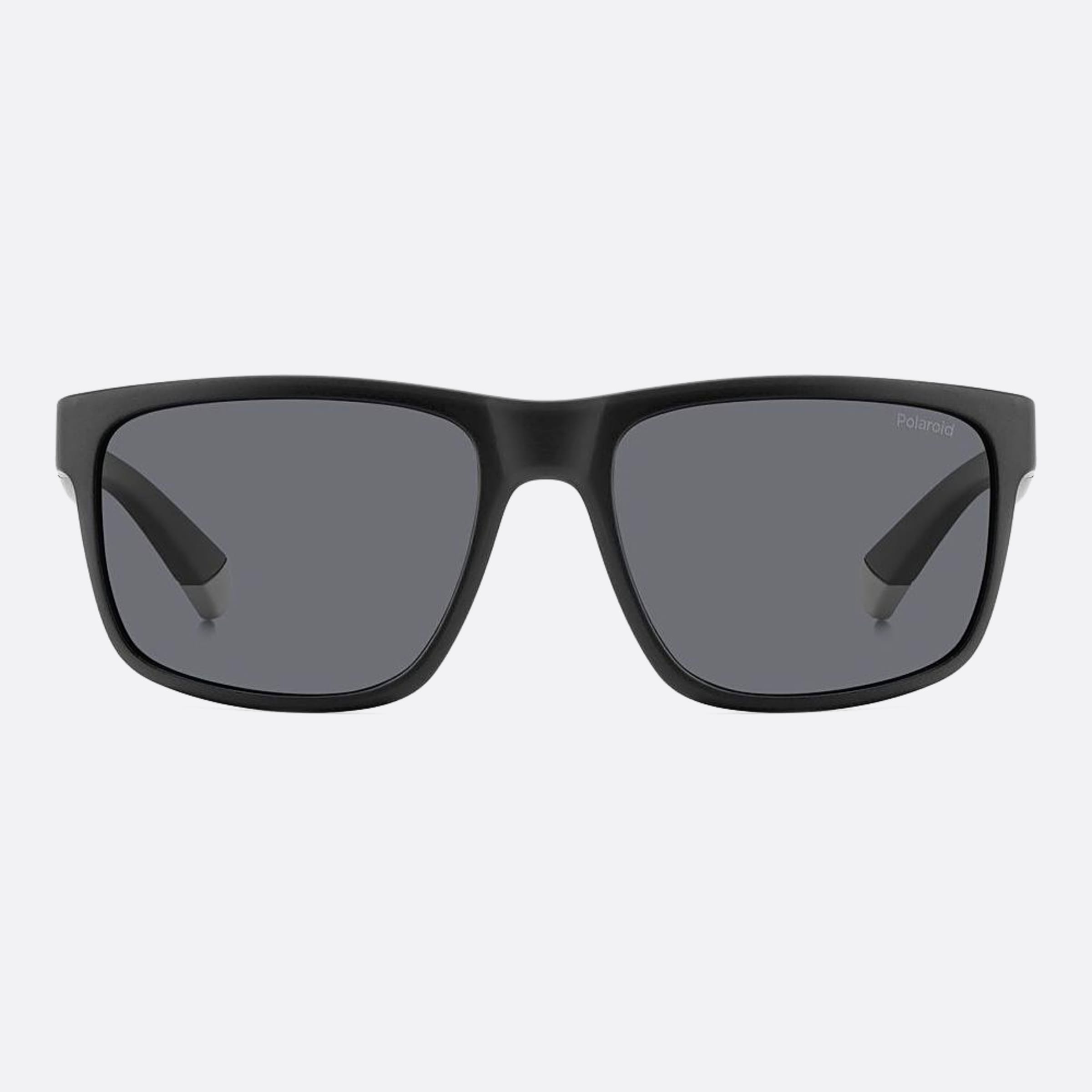 Polaroid 57mm Pld Black Squared Polarized Men Sunglasses - Main View