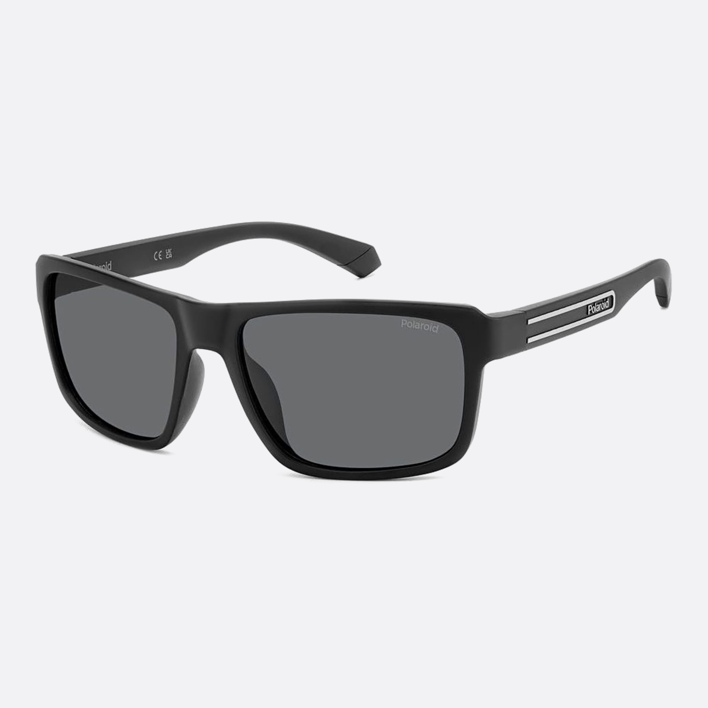 Polaroid 58mm Pld Black Sports Men Sunglasses - Side View