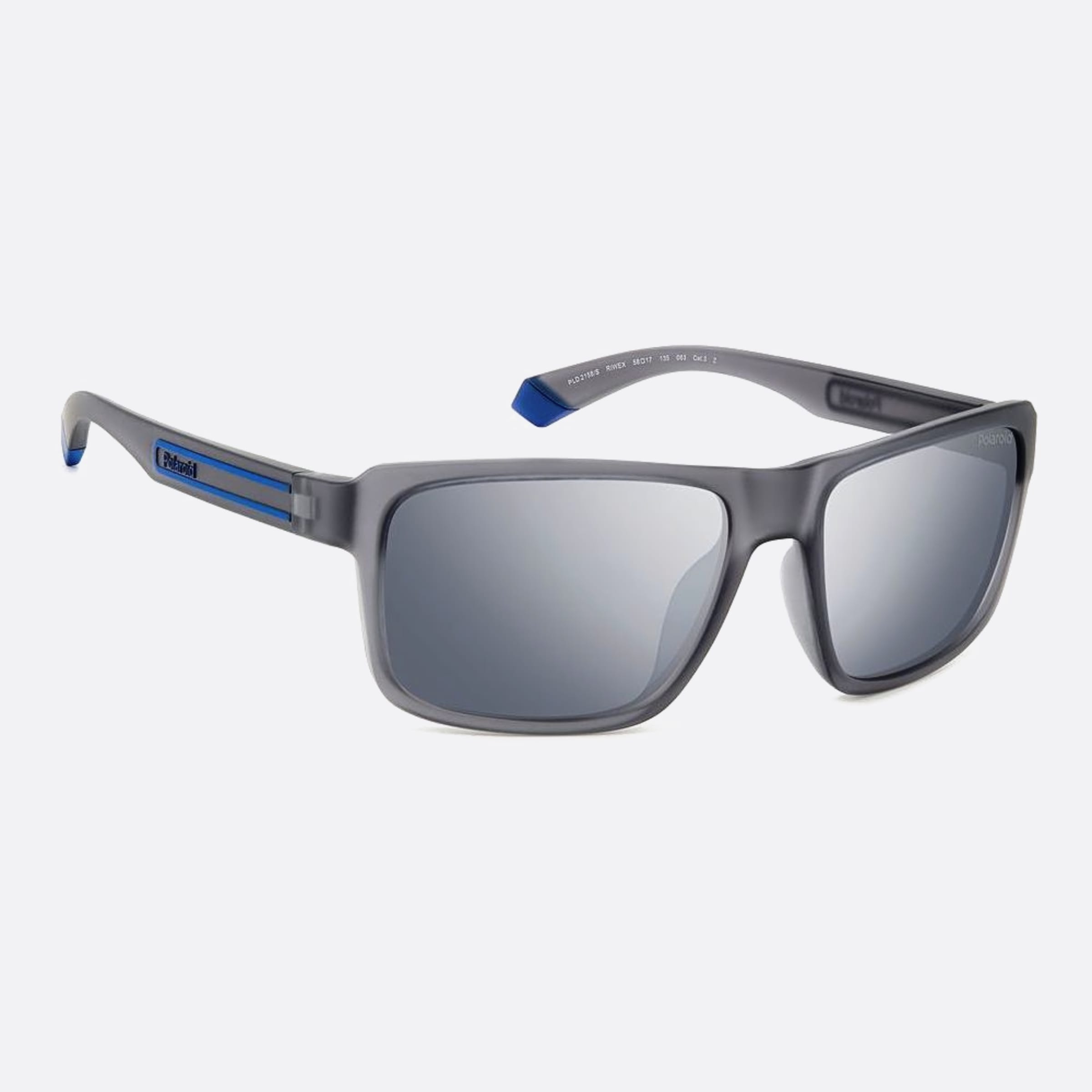 Polaroid 58mm Pld Riw Grey Sports Polarized Men Sunglasses - Detail View