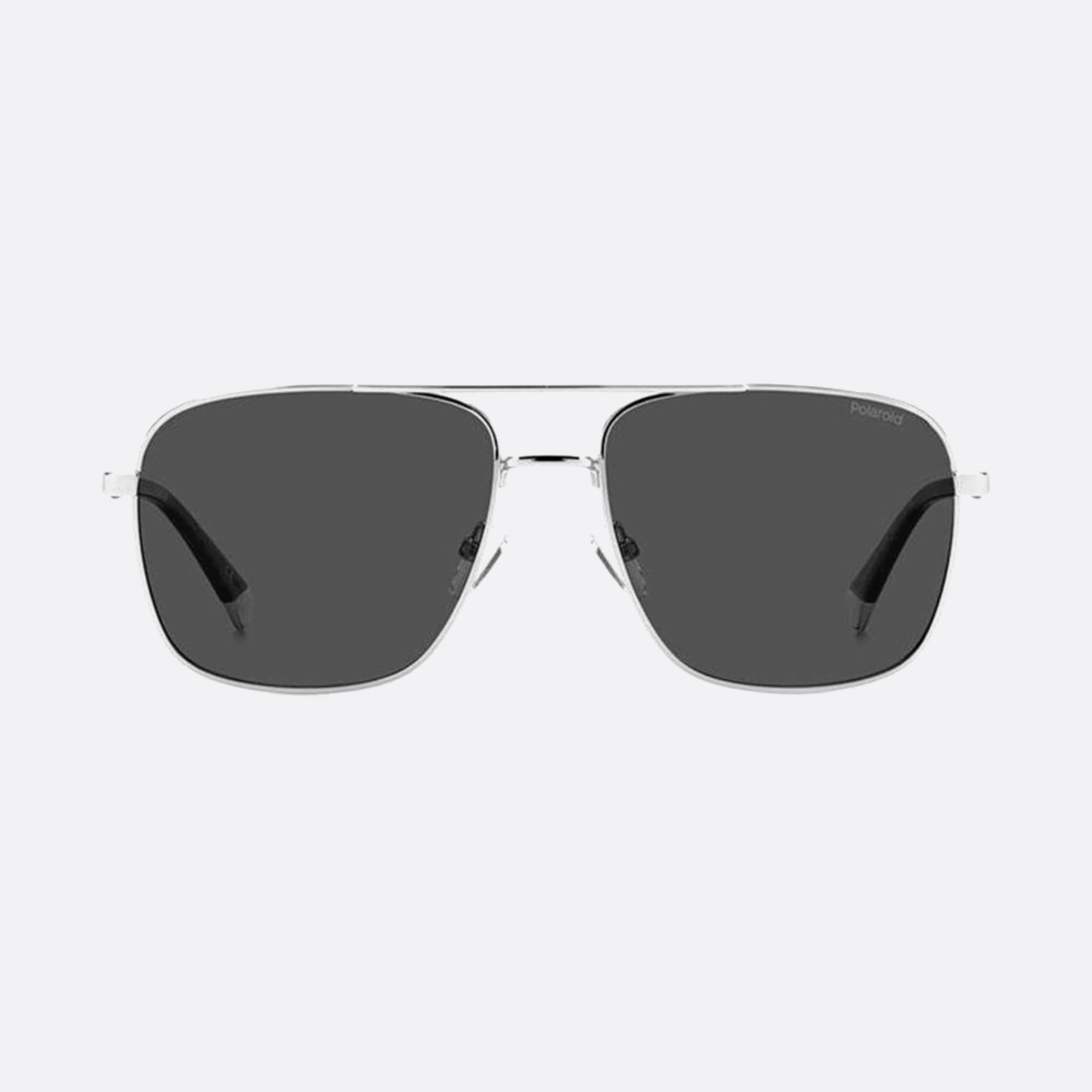 Polaroid 60mm Pld Grey Squared Polarized Men Sunglasses - Main View