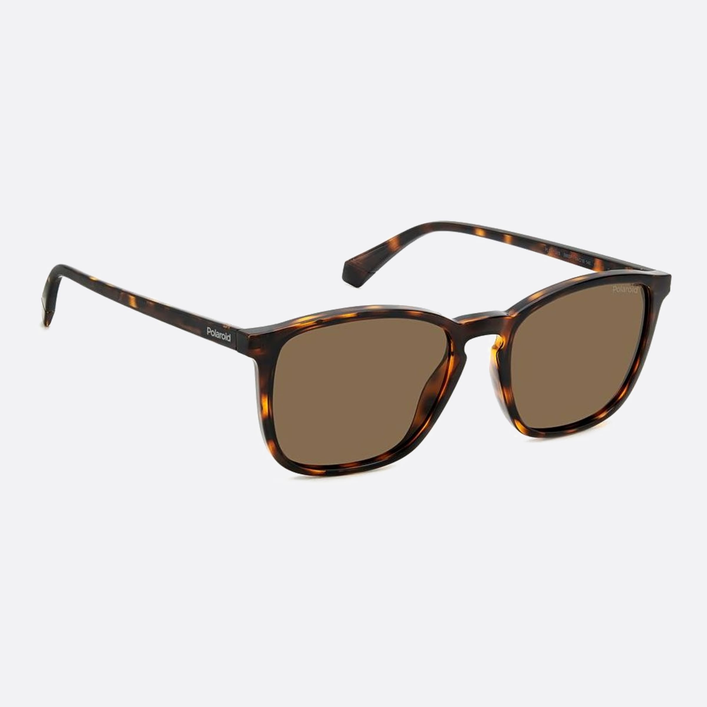 Polaroid 54mm Pld Havana Squared Polarized Men Sunglasses - Detail View
