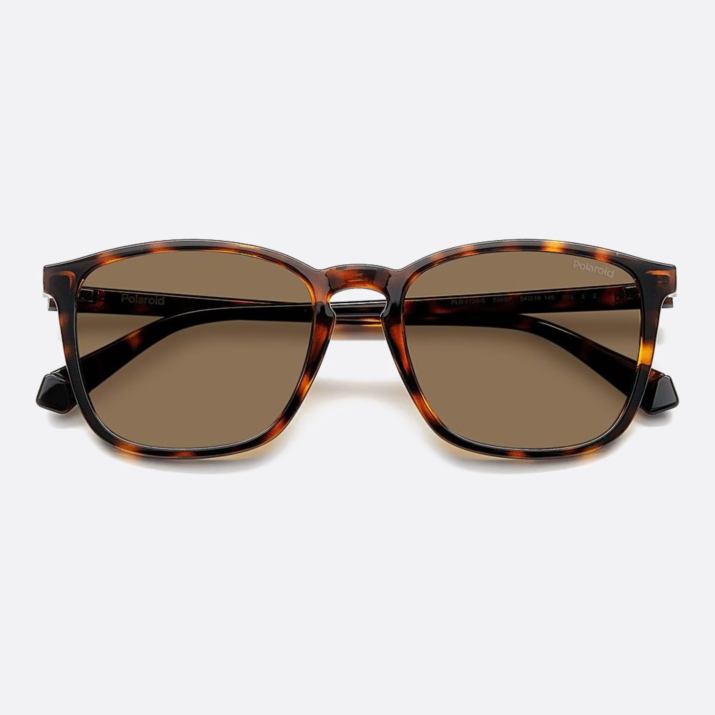 Polaroid 54mm Pld Havana Squared Polarized Men Sunglasses - Lifestyle Shot