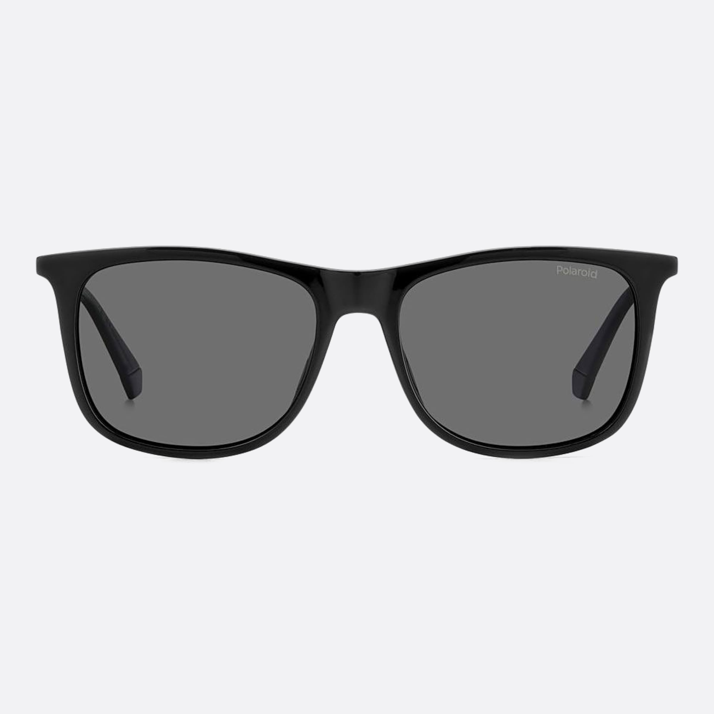 Polaroid 55mm Pld Black Squared Polarized Men Sunglasses - Main View