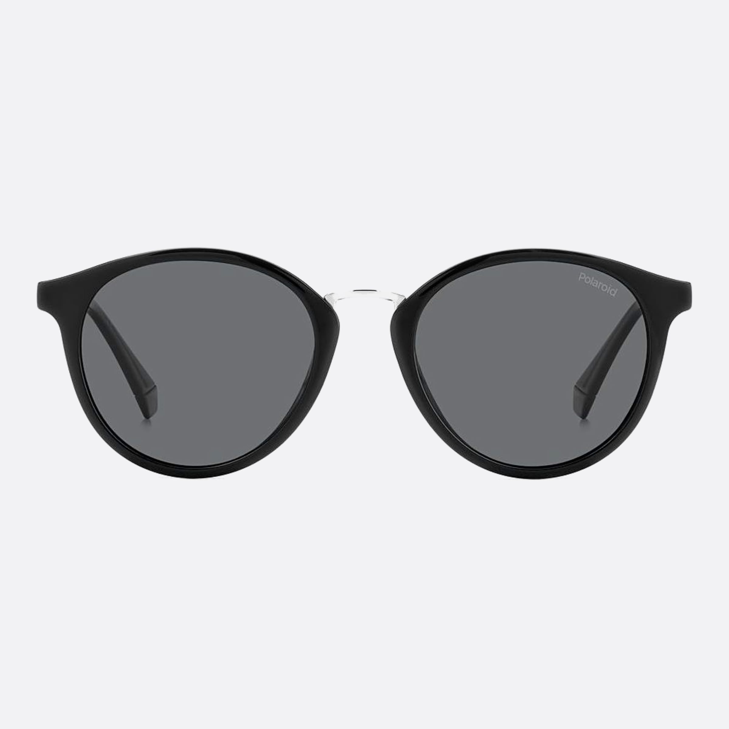 Polaroid 51mm Pld Black Round Polarized Unisex Sunglasses - Main View