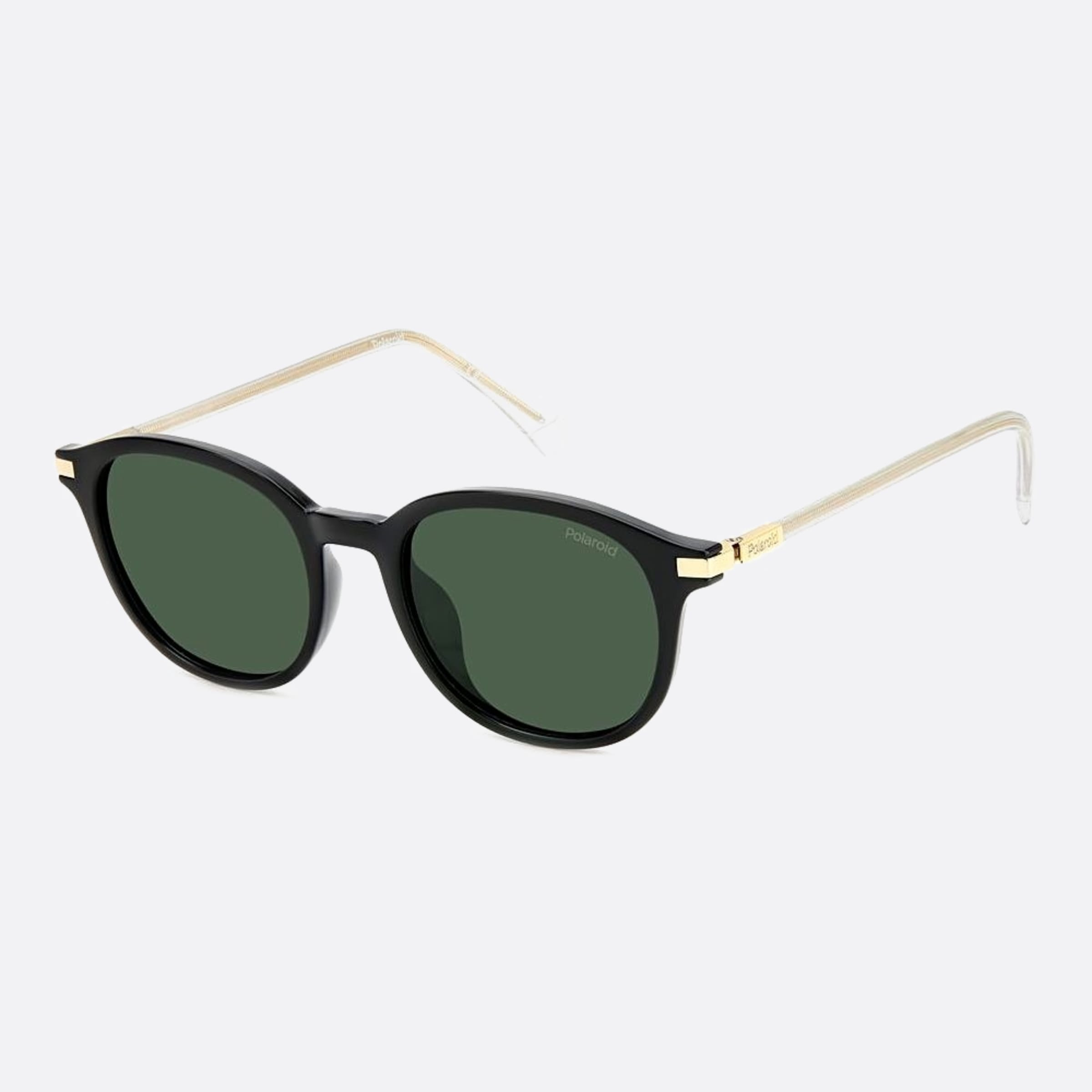 Polaroid 50mm Pld 7zj Black Squared Polarized Unisex Sunglasses - Side View