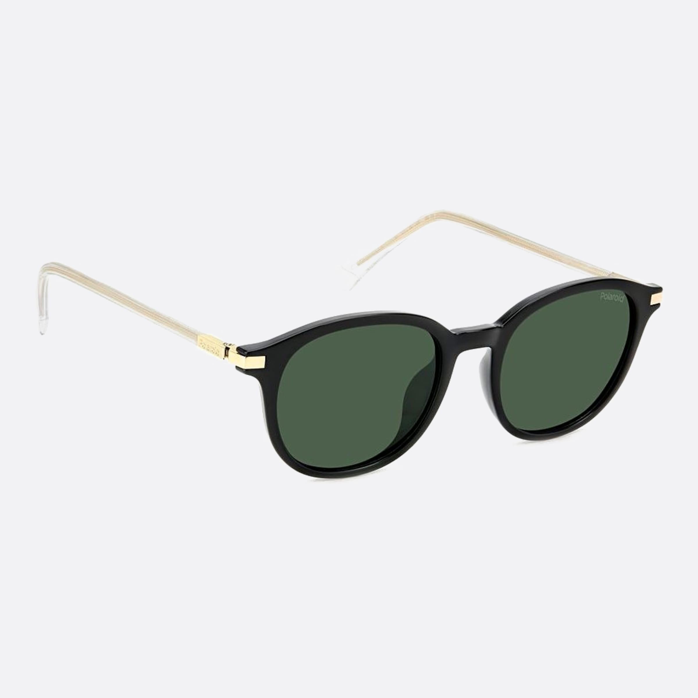 Polaroid 50mm Pld 7zj Black Squared Polarized Unisex Sunglasses - Detail View