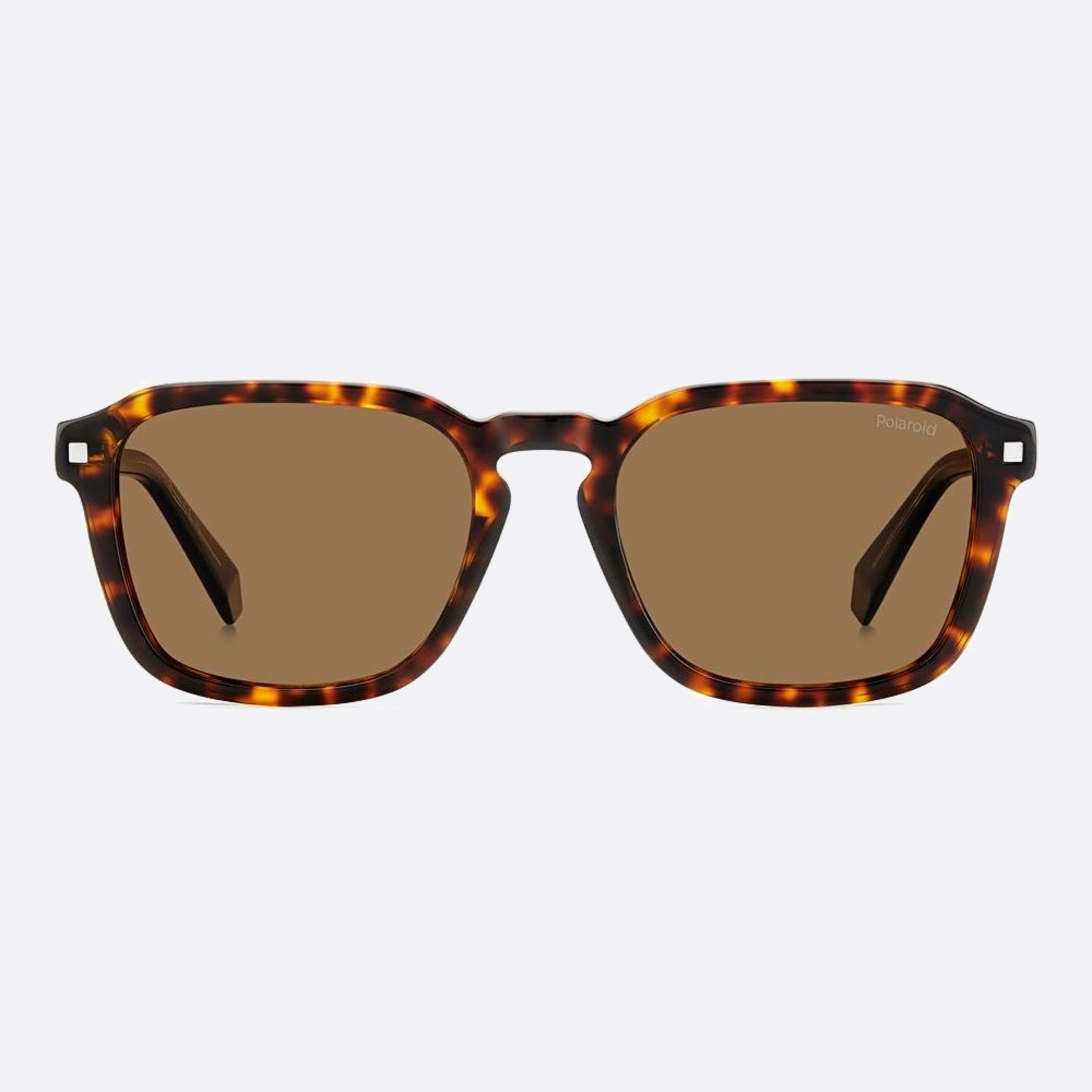 Polaroid 53mm Pld Havana Geometric Polarized Unisex Sunglasses - Main View