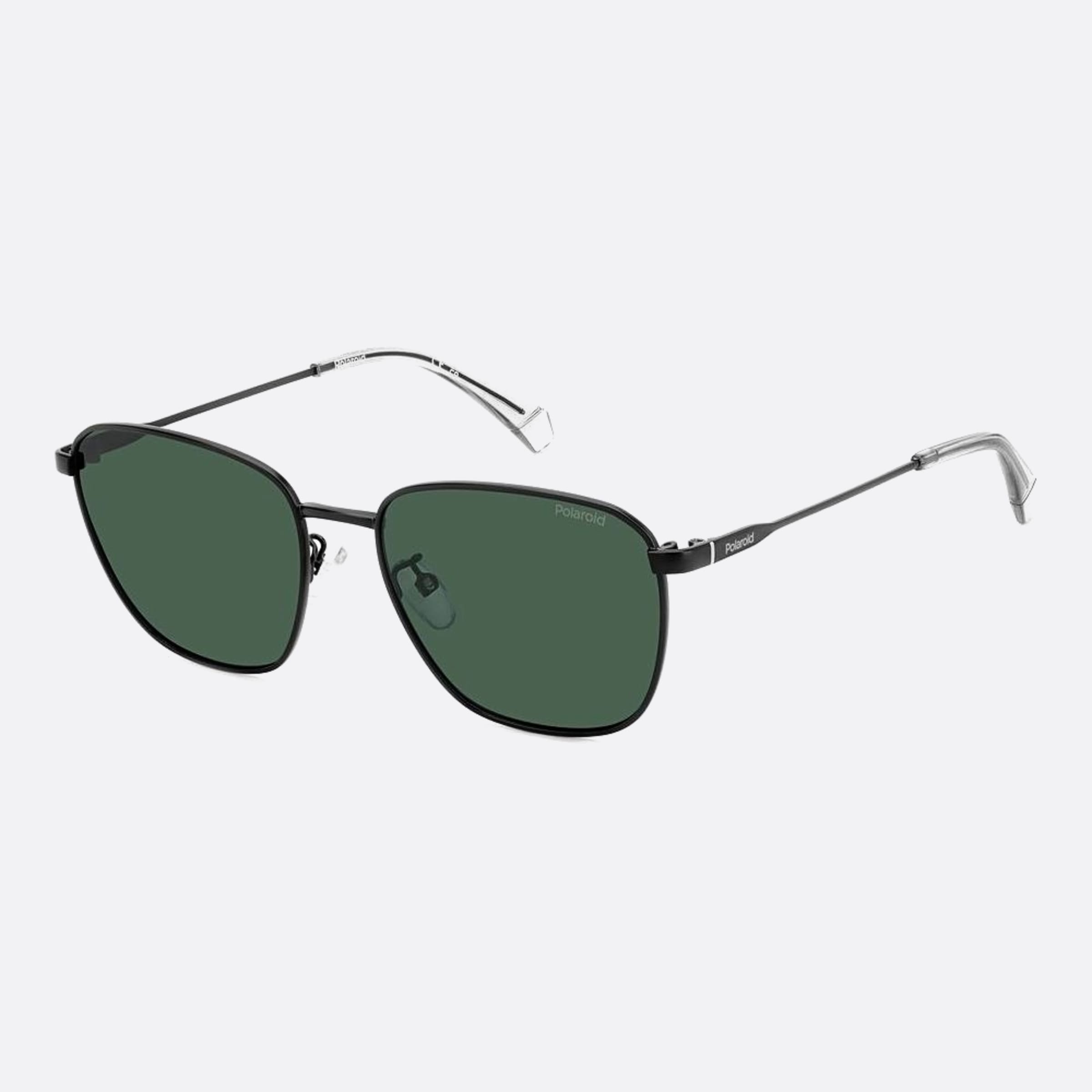 Polaroid 56mm Pld Black Geometric Polarized Men Sunglasses - Side View