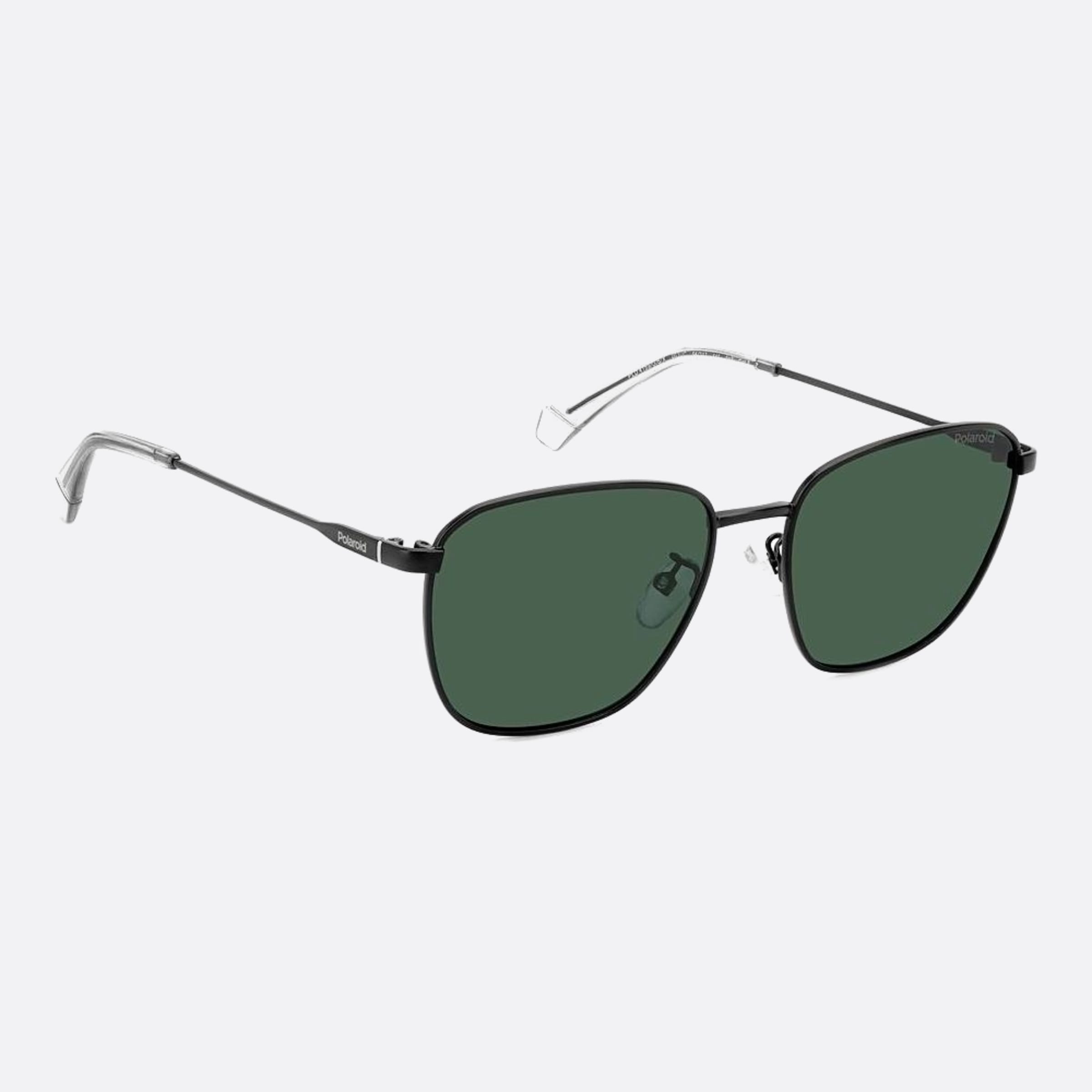 Polaroid 56mm Pld Black Geometric Polarized Men Sunglasses - Additional Angle