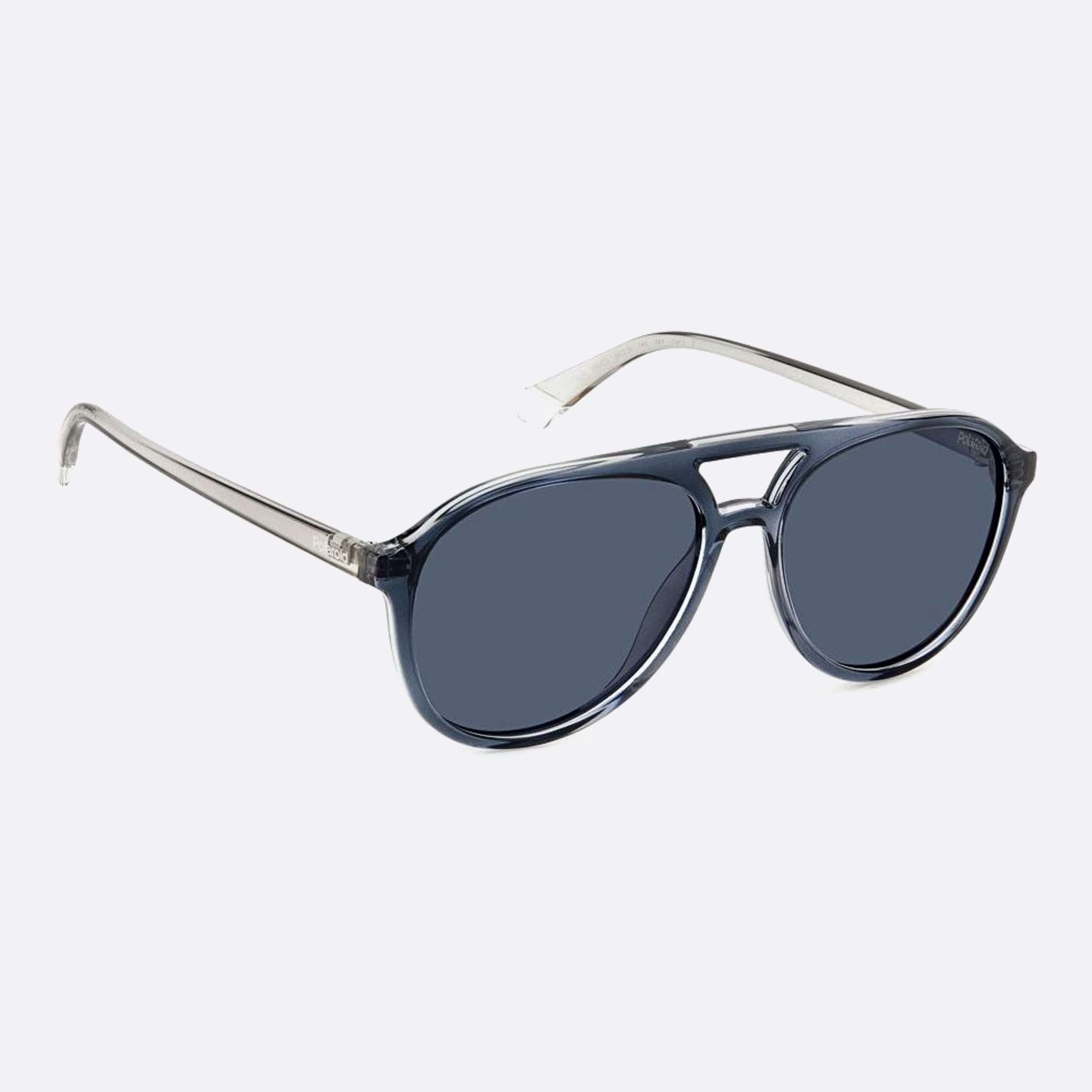 Polaroid 56mm Pld 09v Grey Pilot Unisex Sunglasses - Detail View