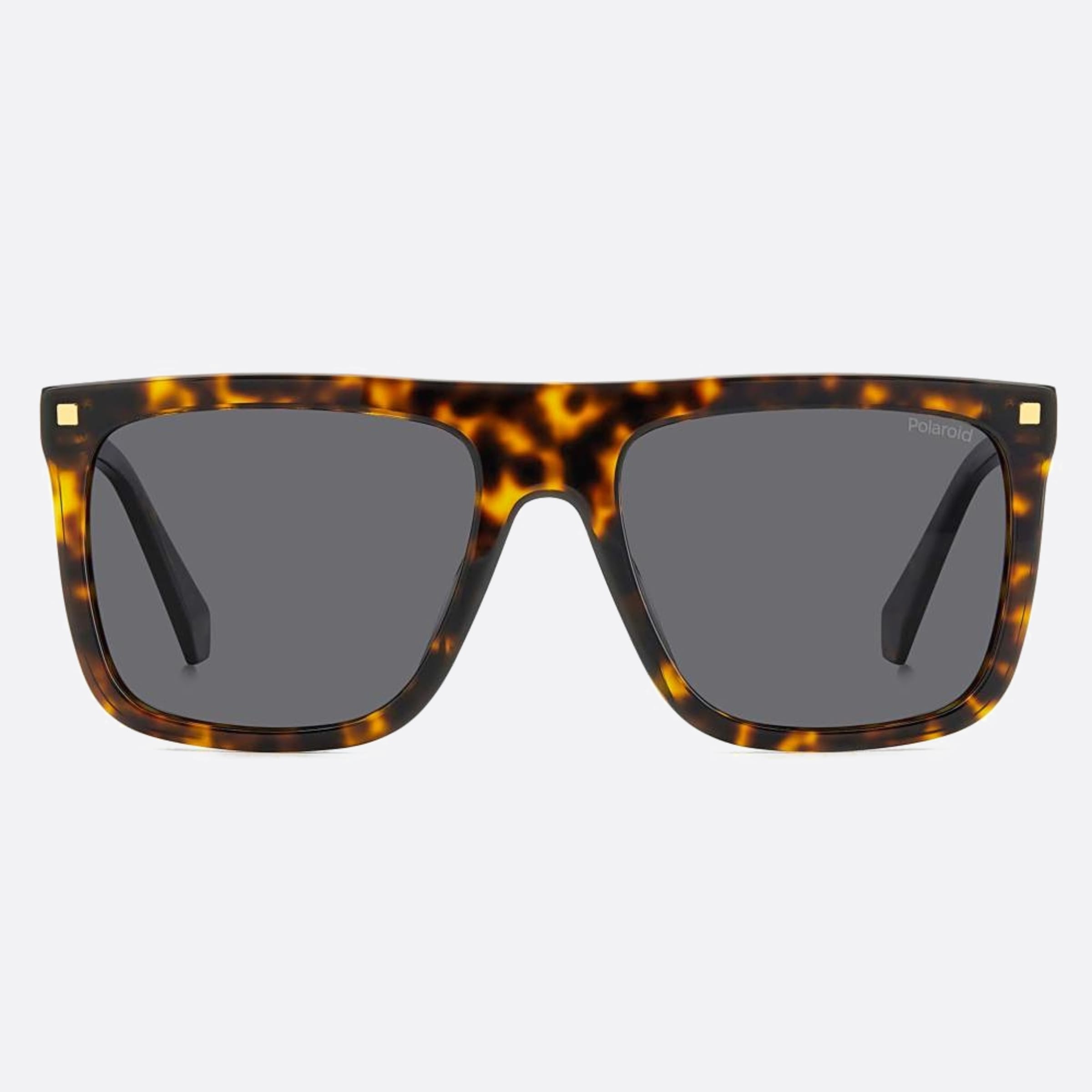 Polaroid 56mm Pld Havana Squared Polarized Men Sunglasses - Main View