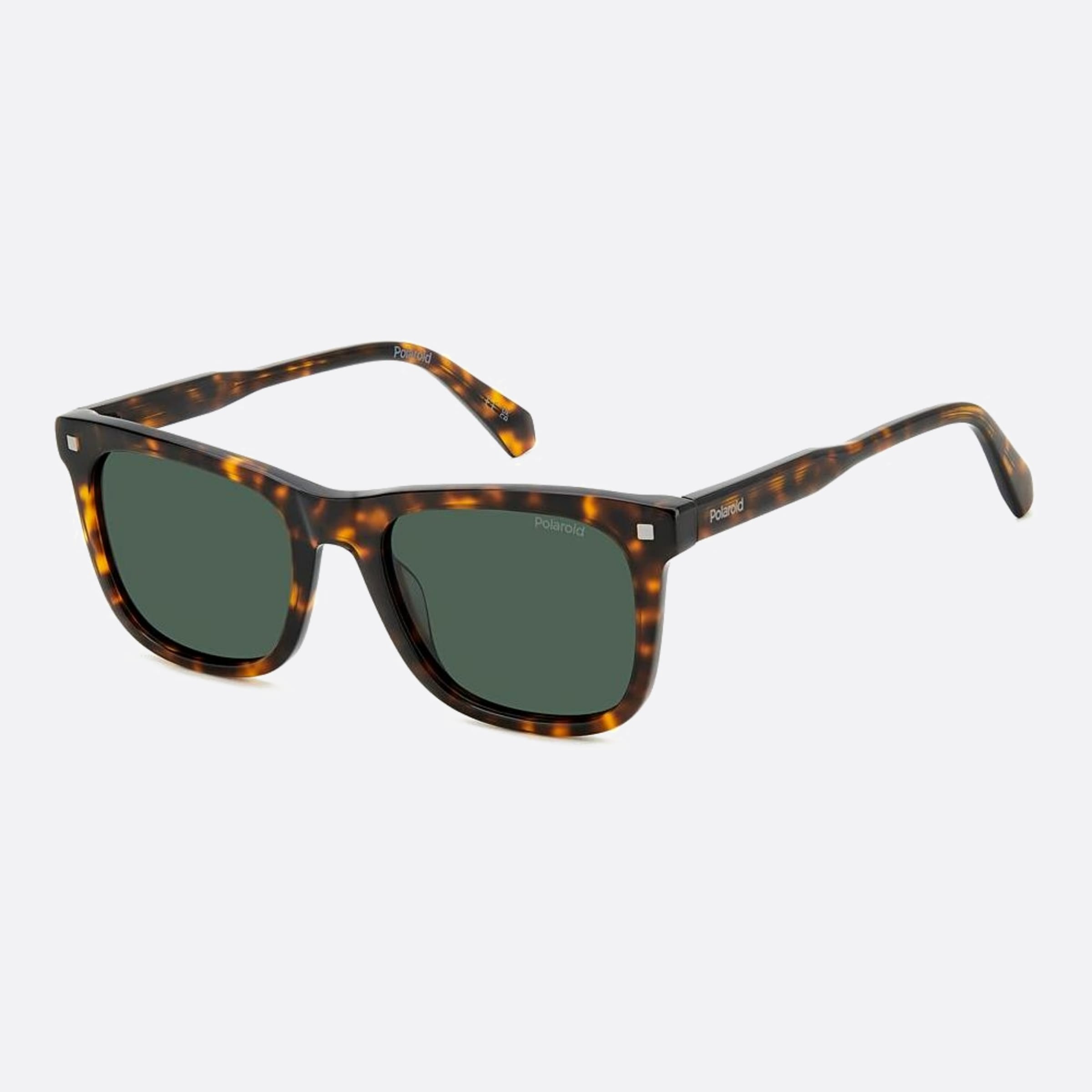 Polaroid 53mm Pld Havana Visor Unisex Sunglasses - Side View
