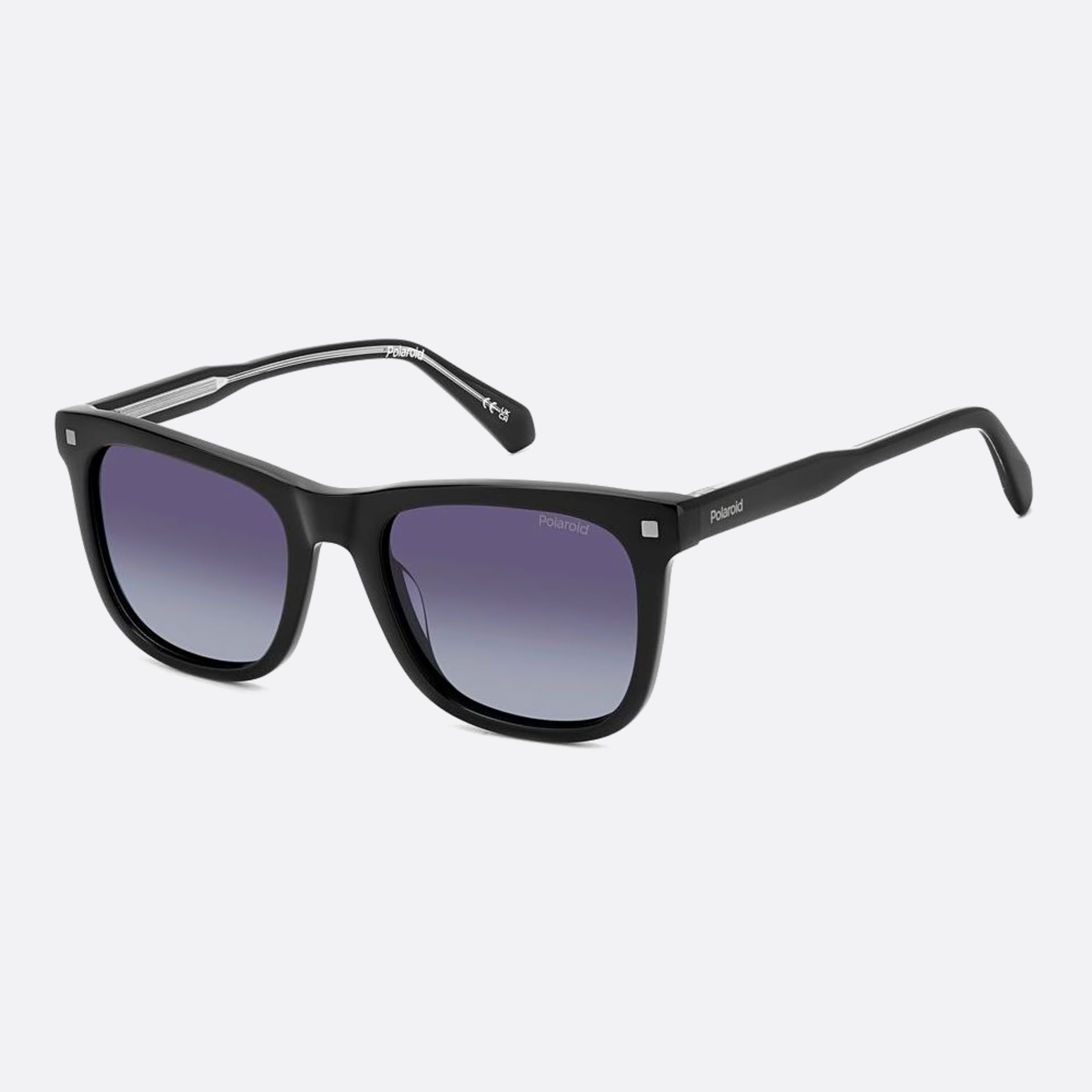 Polaroid 53mm Pld Black Visor Unisex Sunglasses - Side View