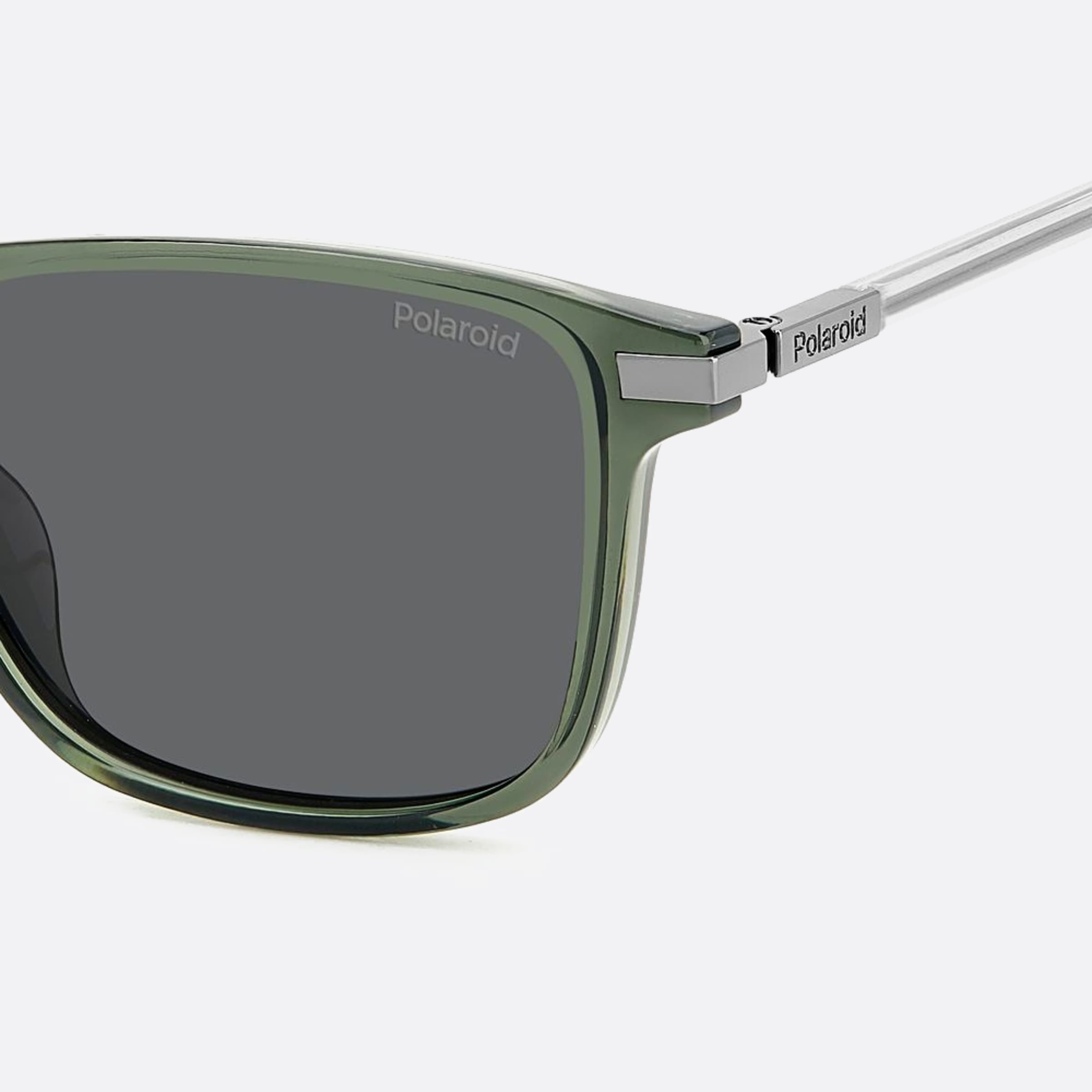 Polaroid 54mm Pld 8yw Green Squared Polarized Men Sunglasses - Detail View