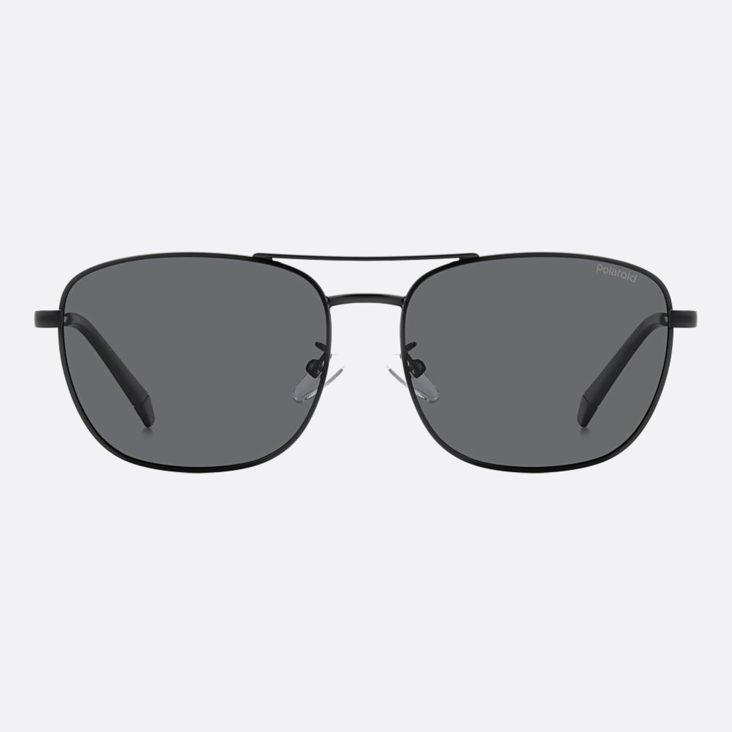 Polaroid 59mm Pld Black Pilot Men Sunglasses - Main View