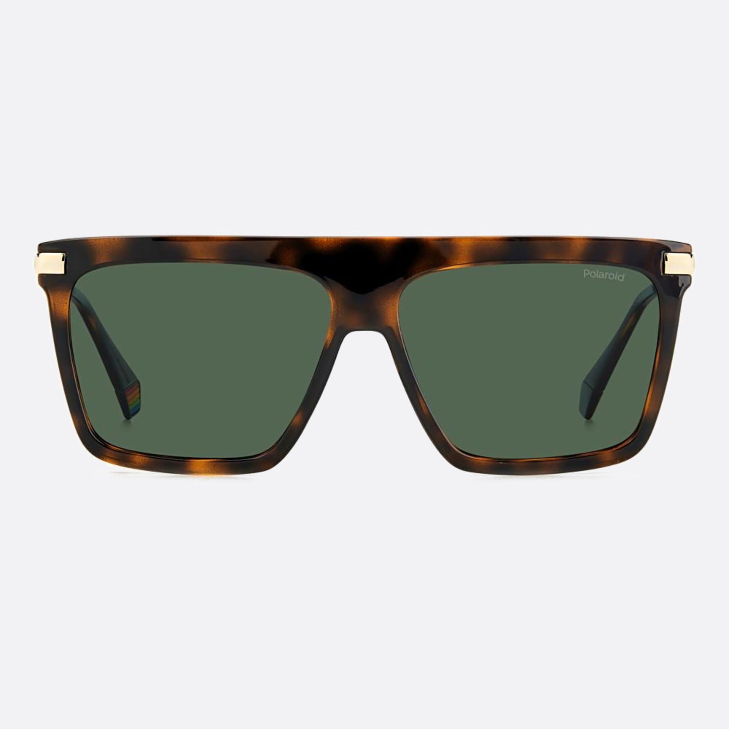 Polaroid 58mm Pld Havana Squared Polarized Men Sunglasses - Main View