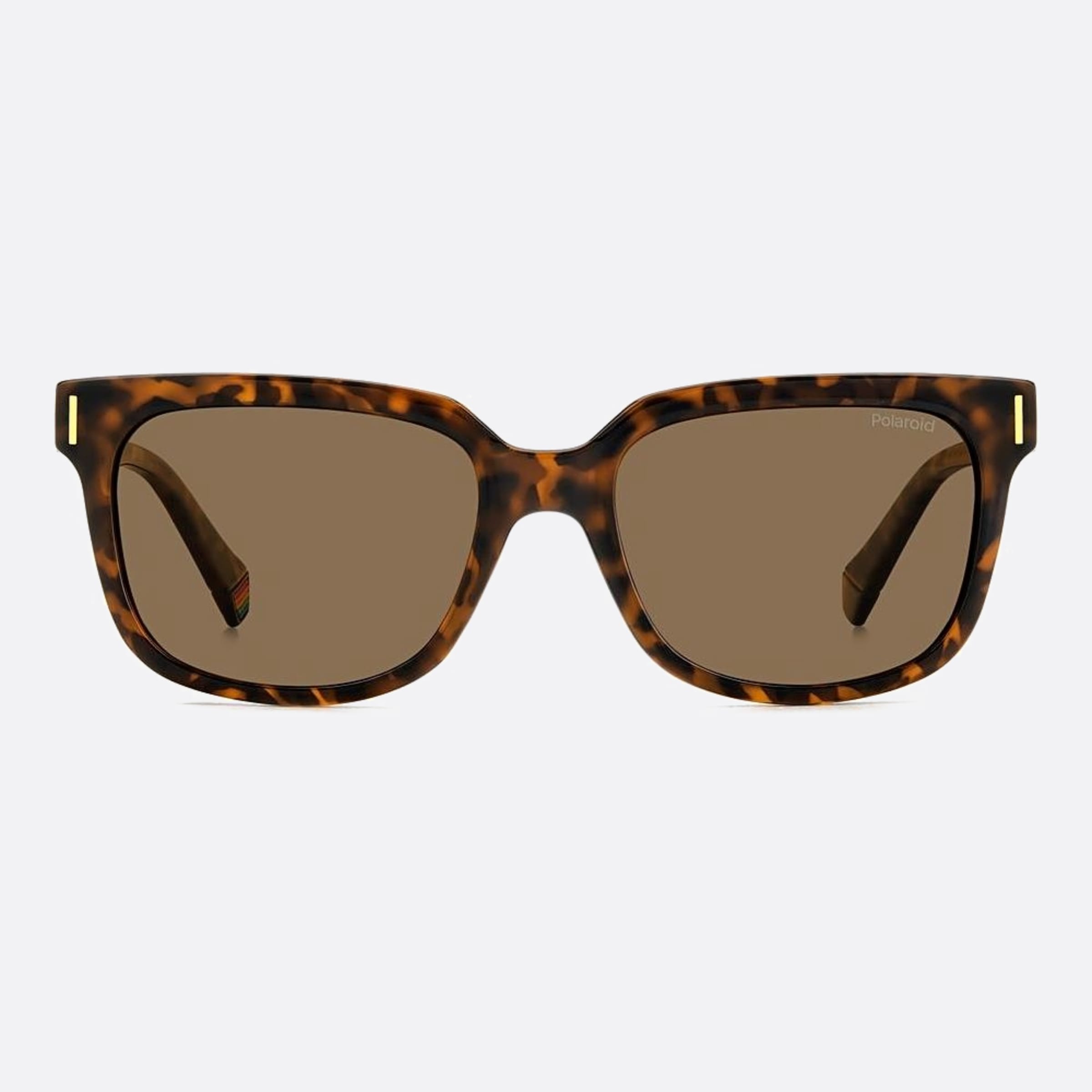 Polaroid 54mm Pld Havana Squared Polarized Unisex Sunglasses - Main View
