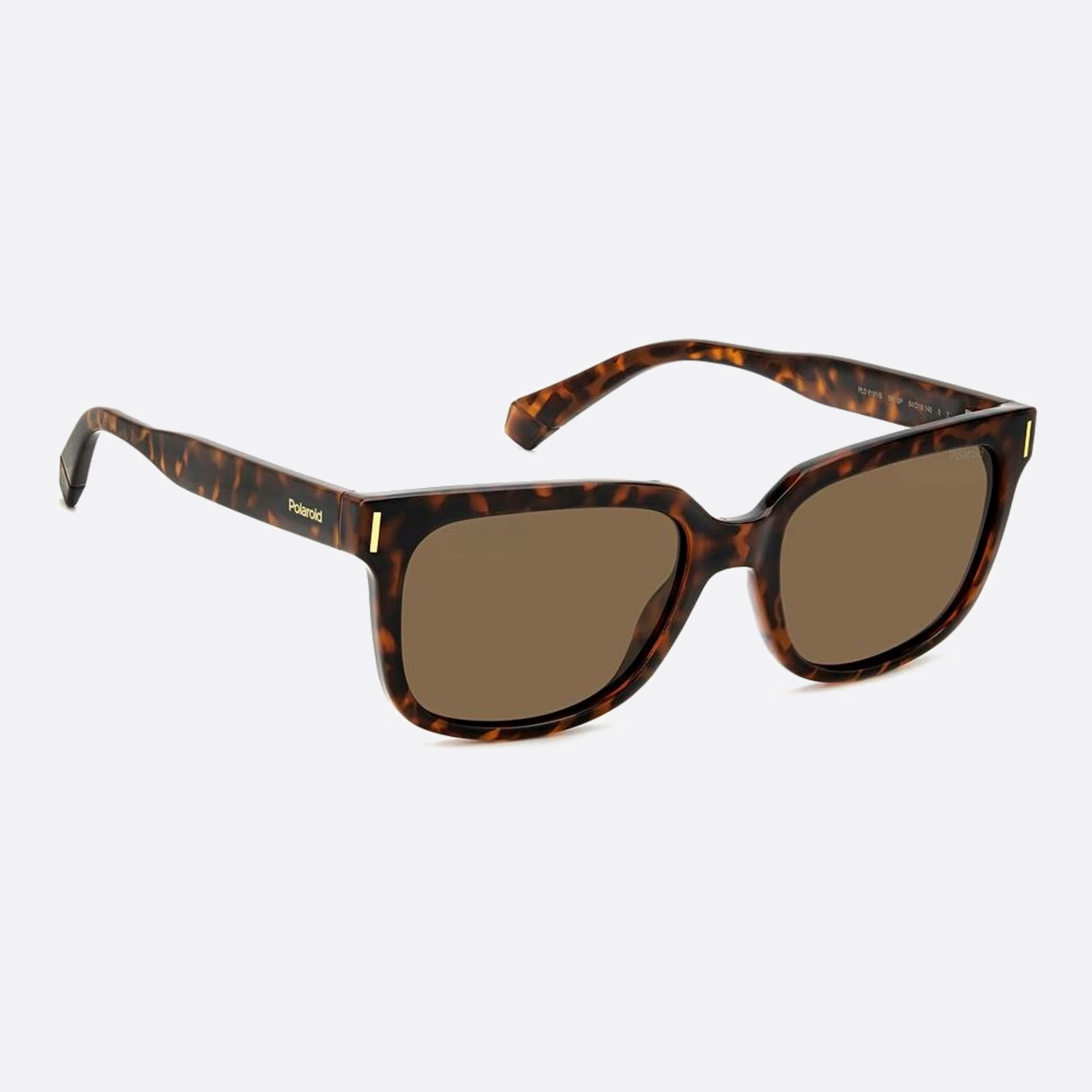 Polaroid 54mm Pld Havana Squared Polarized Unisex Sunglasses - Detail View