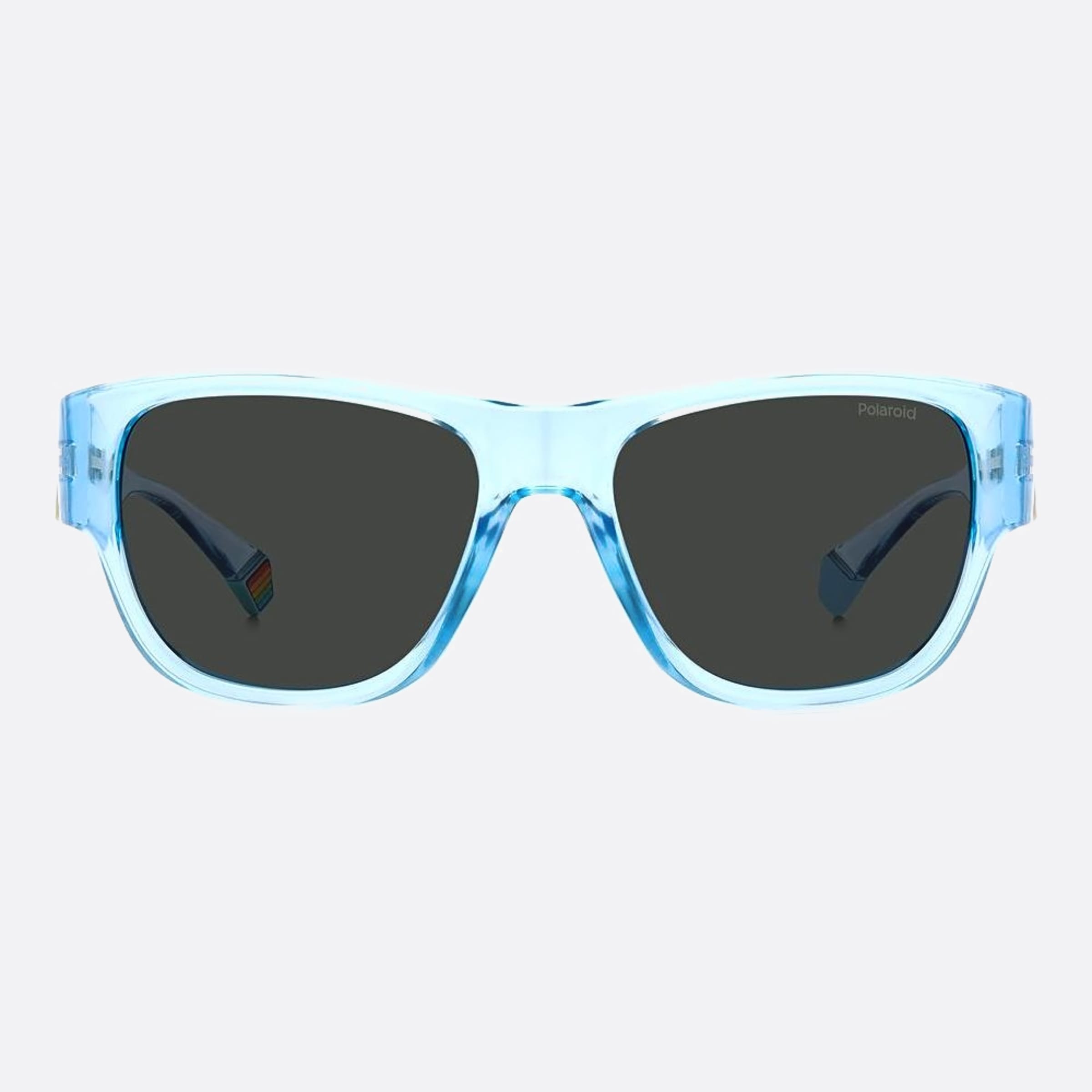 Polaroid 55mm Pld Mvu Blue Squared Polarized Unisex Sunglasses - Main View