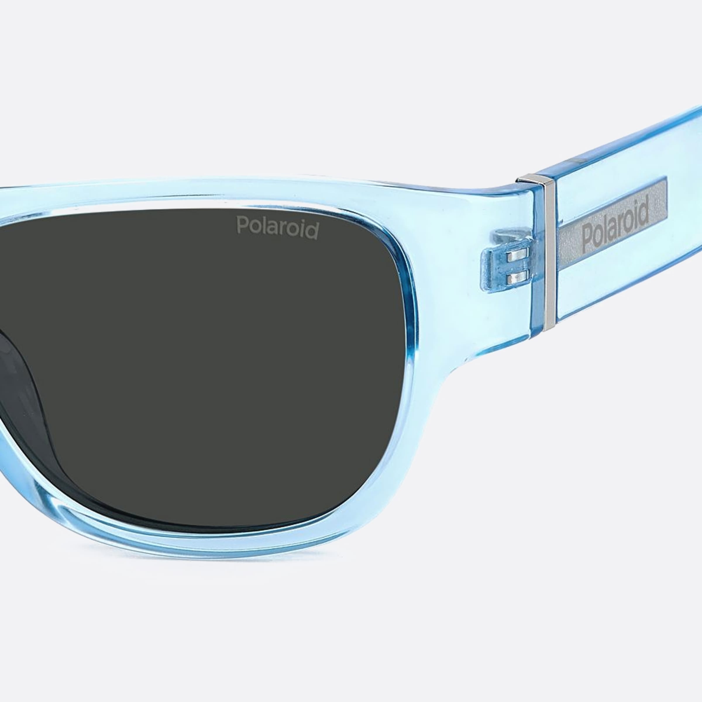 Polaroid 55mm Pld Mvu Blue Squared Polarized Unisex Sunglasses - Additional Angle