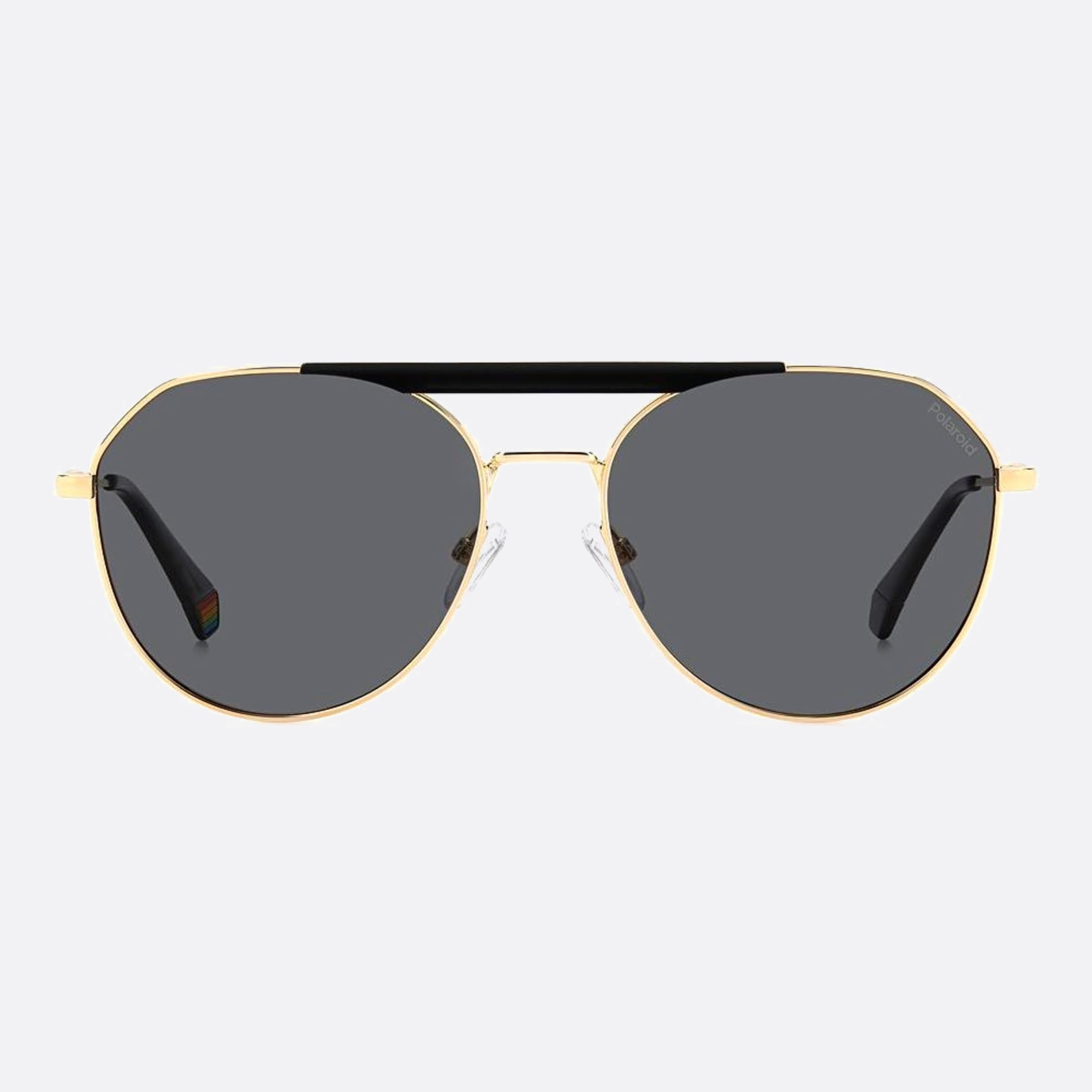 Polaroid 57mm Pld Rhl Gold Geometric Polarized Unisex Sunglasses - Main View