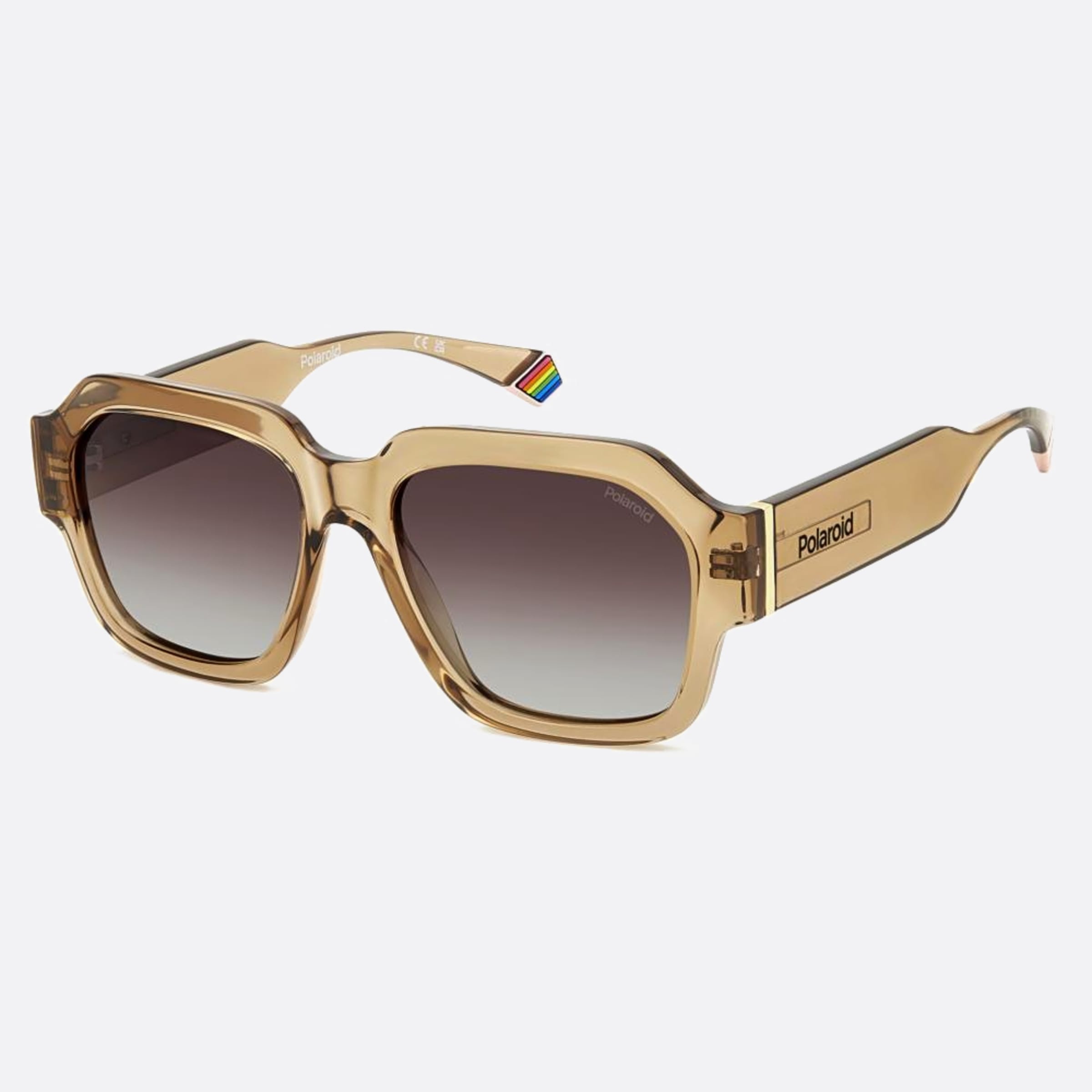 Polaroid 54mm Pld 10a Brown Oversize Unisex Sunglasses - Side View