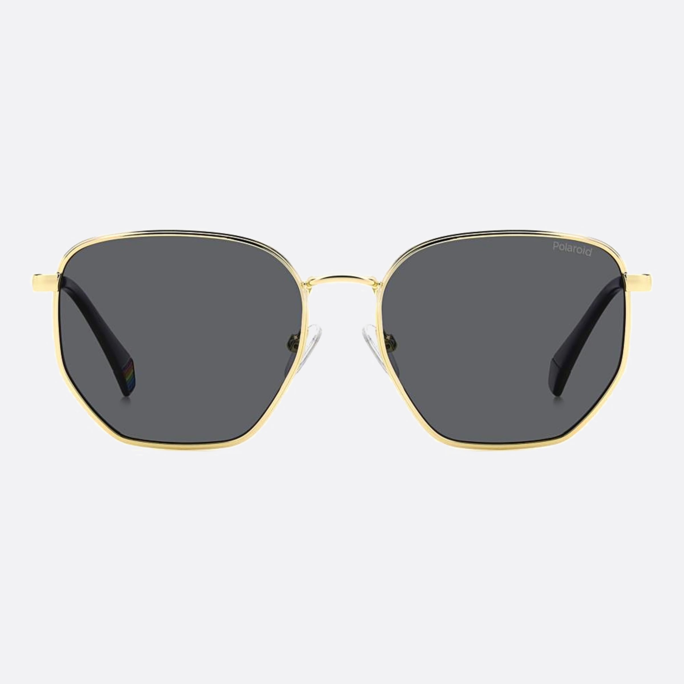 Polaroid 56mm Pld 2f7 Gold Pilot Unisex Sunglasses - Main View